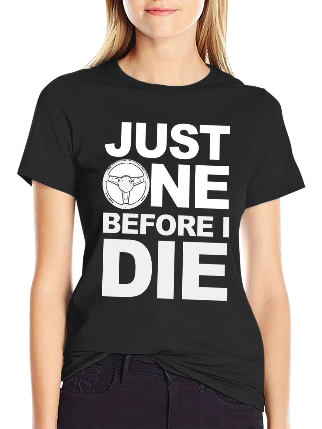 02 JUST ONE MORE B Gift Comfortable Minimalist Graphic Tee – Summer Style Essential