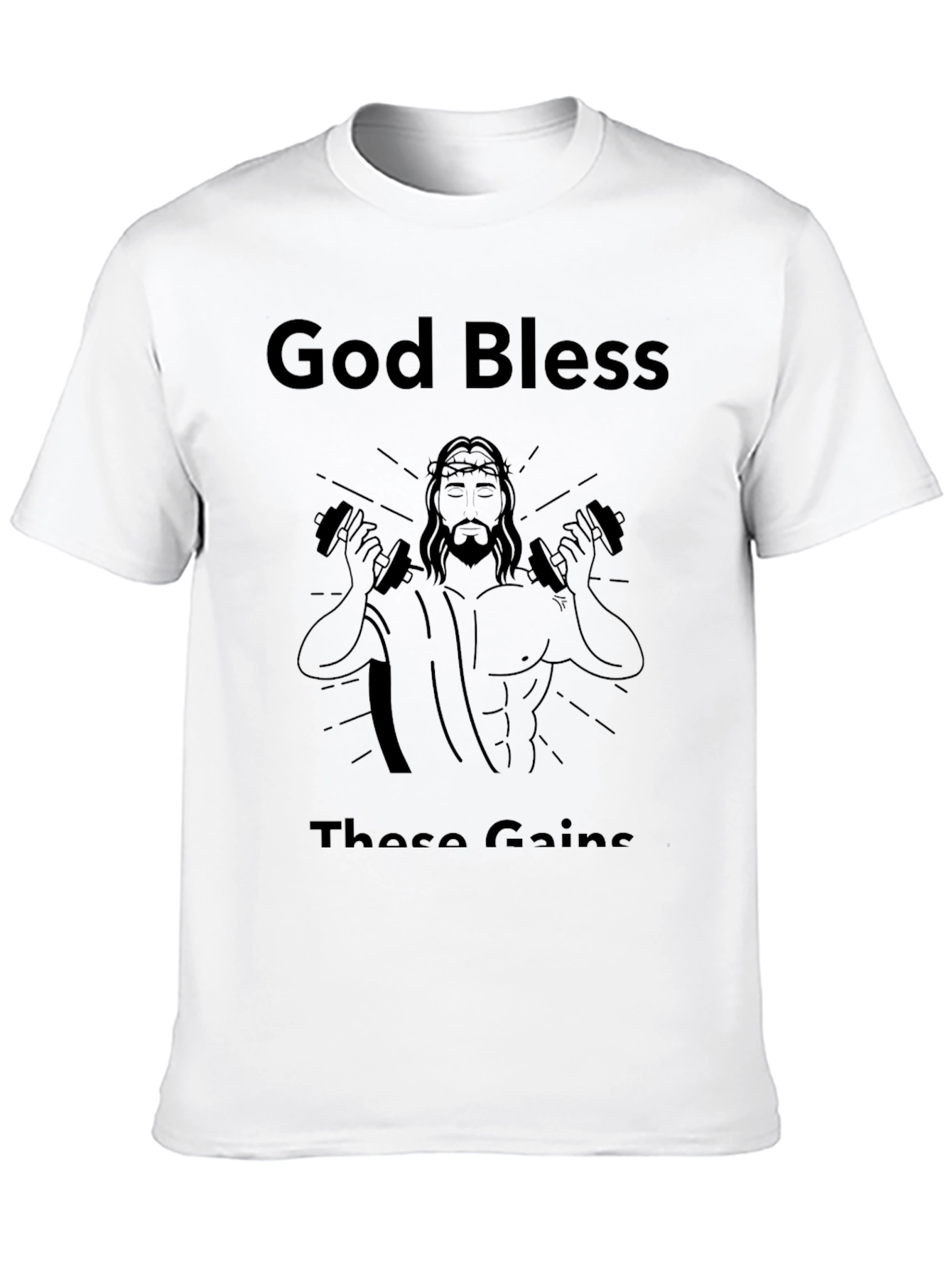 God Bless These Gains Black T-Shirt