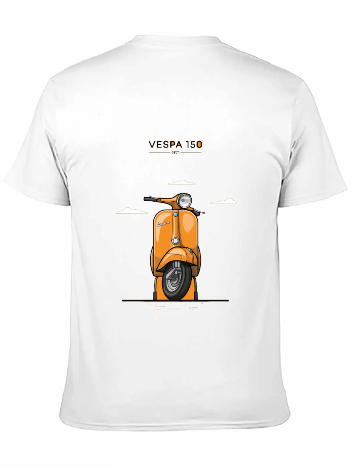 1971 Vespaa 150 Comfortable Minimalist Graphic Tee – Summer Style Essential