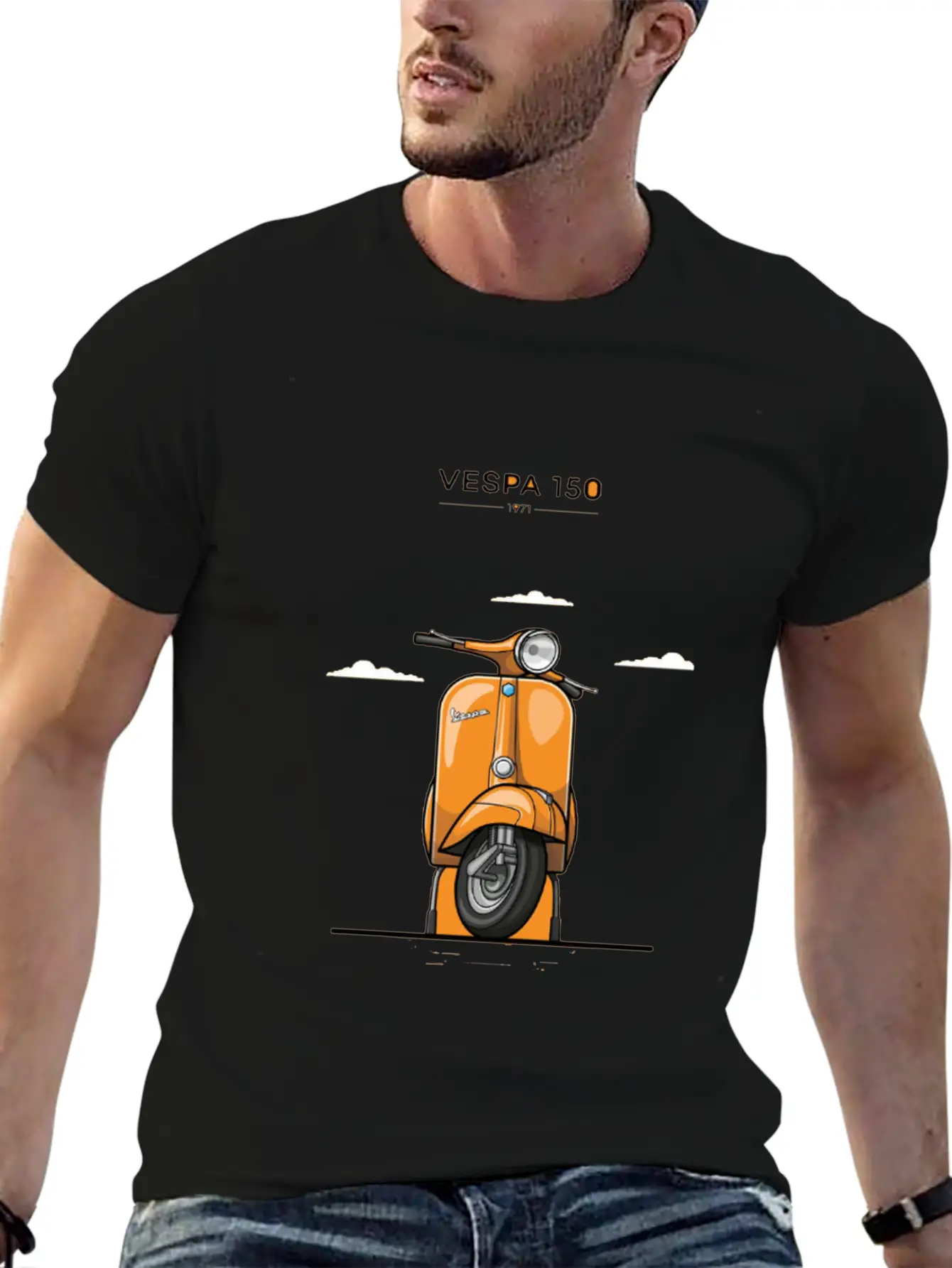 1971 Vespaa 150 Comfortable Minimalist Graphic Tee – Summer Style Essential