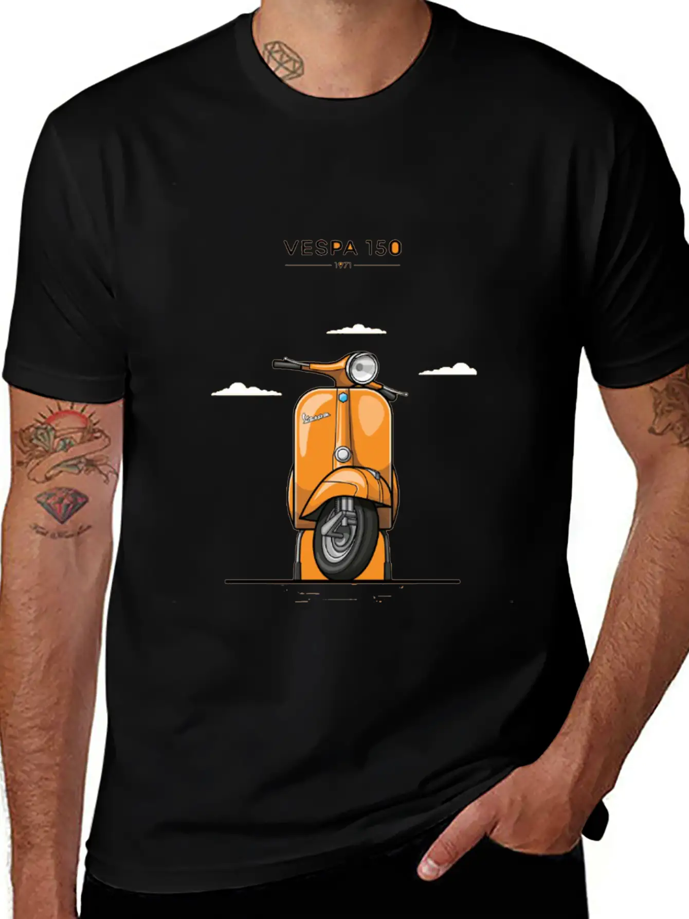 1971 Vespaa 150 Comfortable Minimalist Graphic Tee – Summer Style Essential