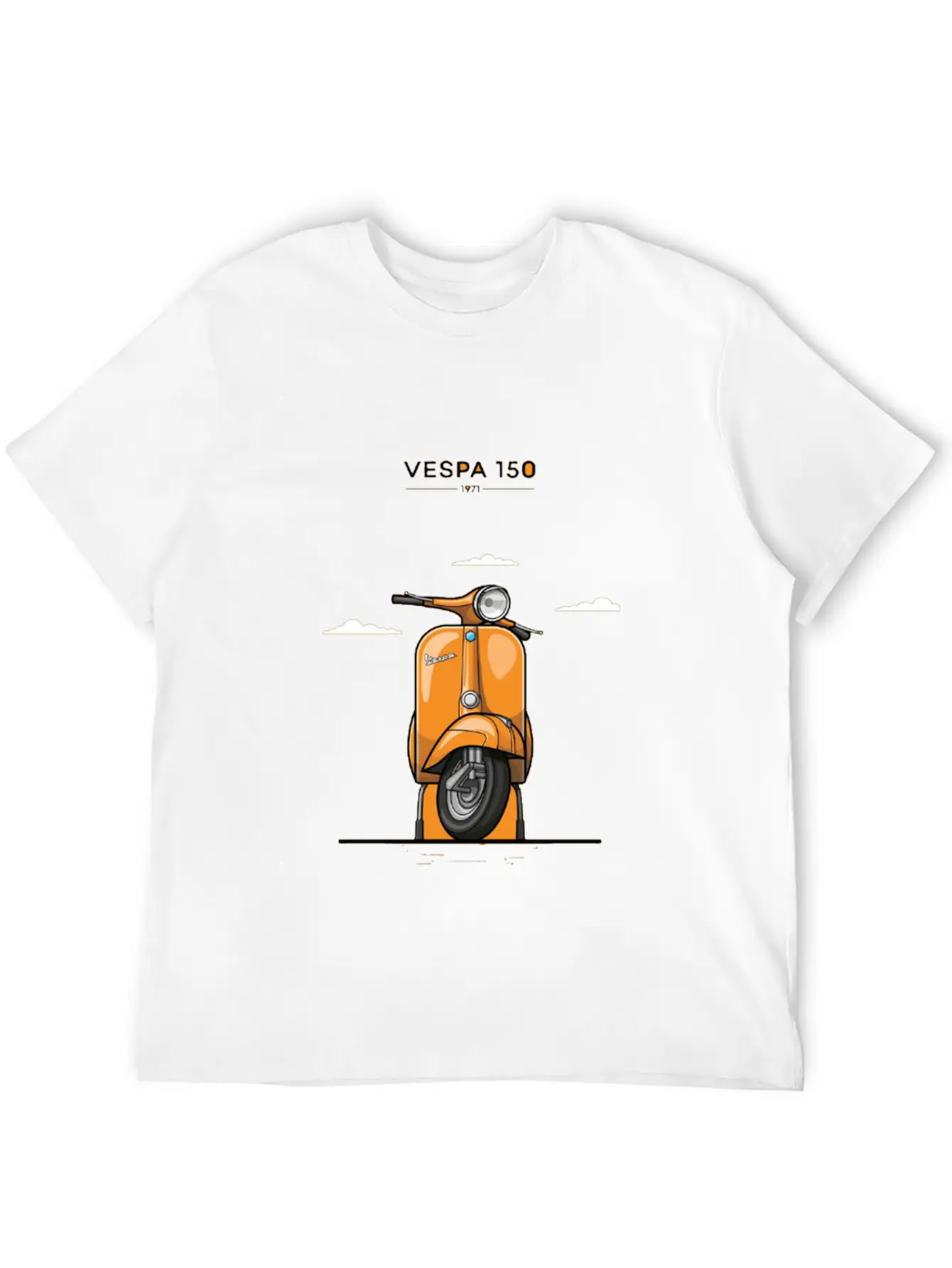 1971 Vespaa 150 Comfortable Minimalist Graphic Tee – Summer Style Essential