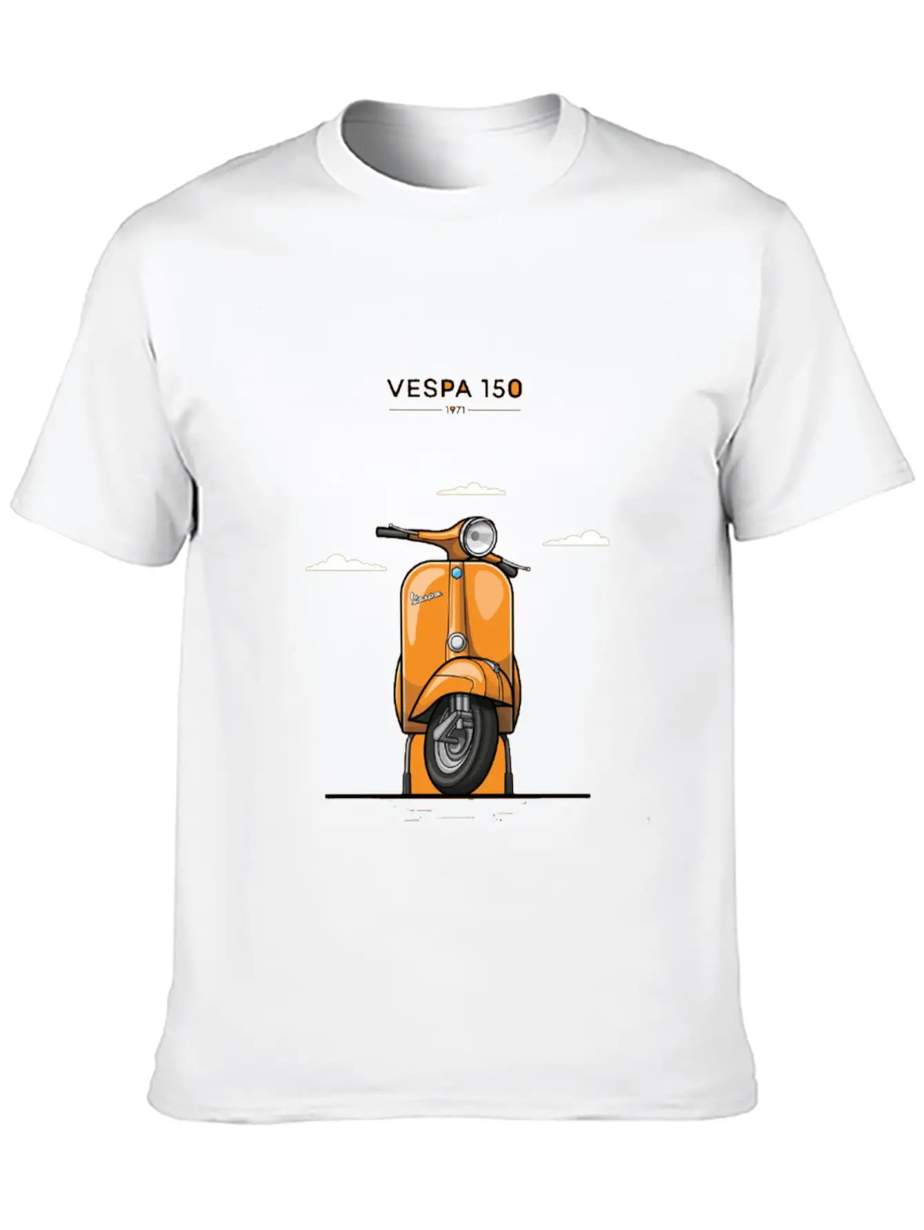 1971 Vespaa 150 Comfortable Minimalist Graphic Tee – Summer Style Essential