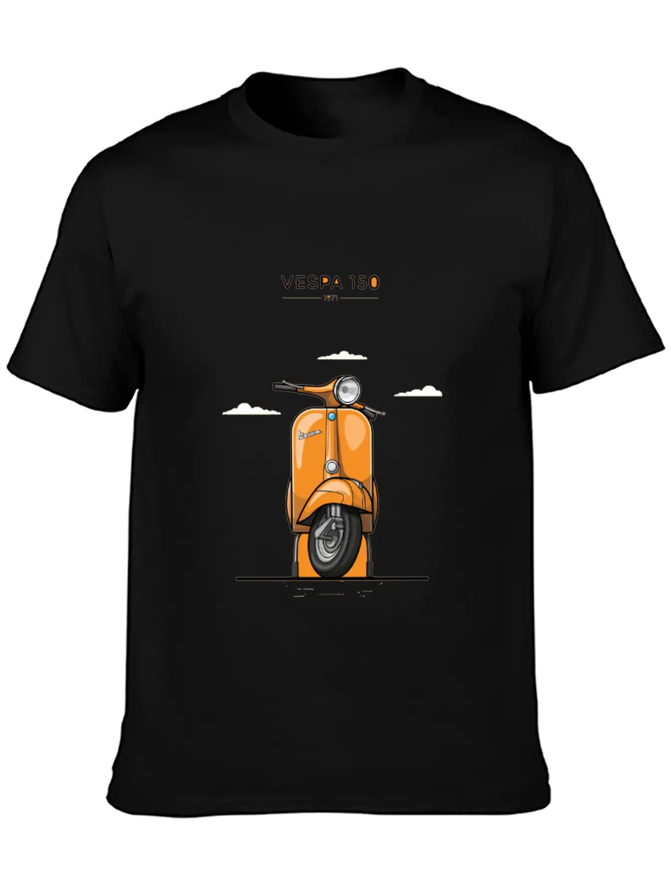 1971 Vespaa 150 Comfortable Minimalist Graphic Tee – Summer Style Essential