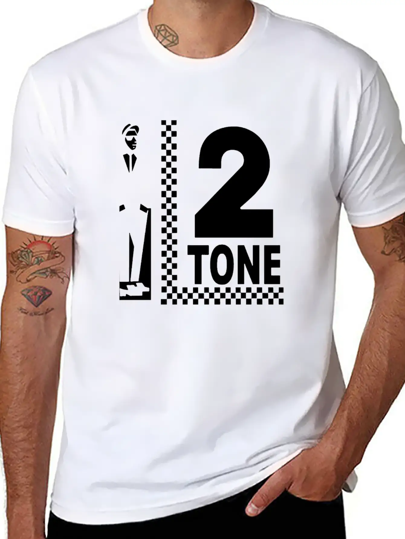 2 Tone Records Scarf Music Comfortable Minimalist Graphic Tee – Summer Style Essential