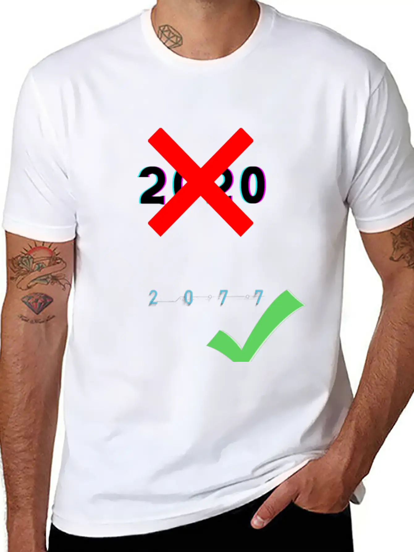 2020 Cyberpunk 2077 Meme Relaxed Everyday Tee – Lightweight And Durable Cotton
