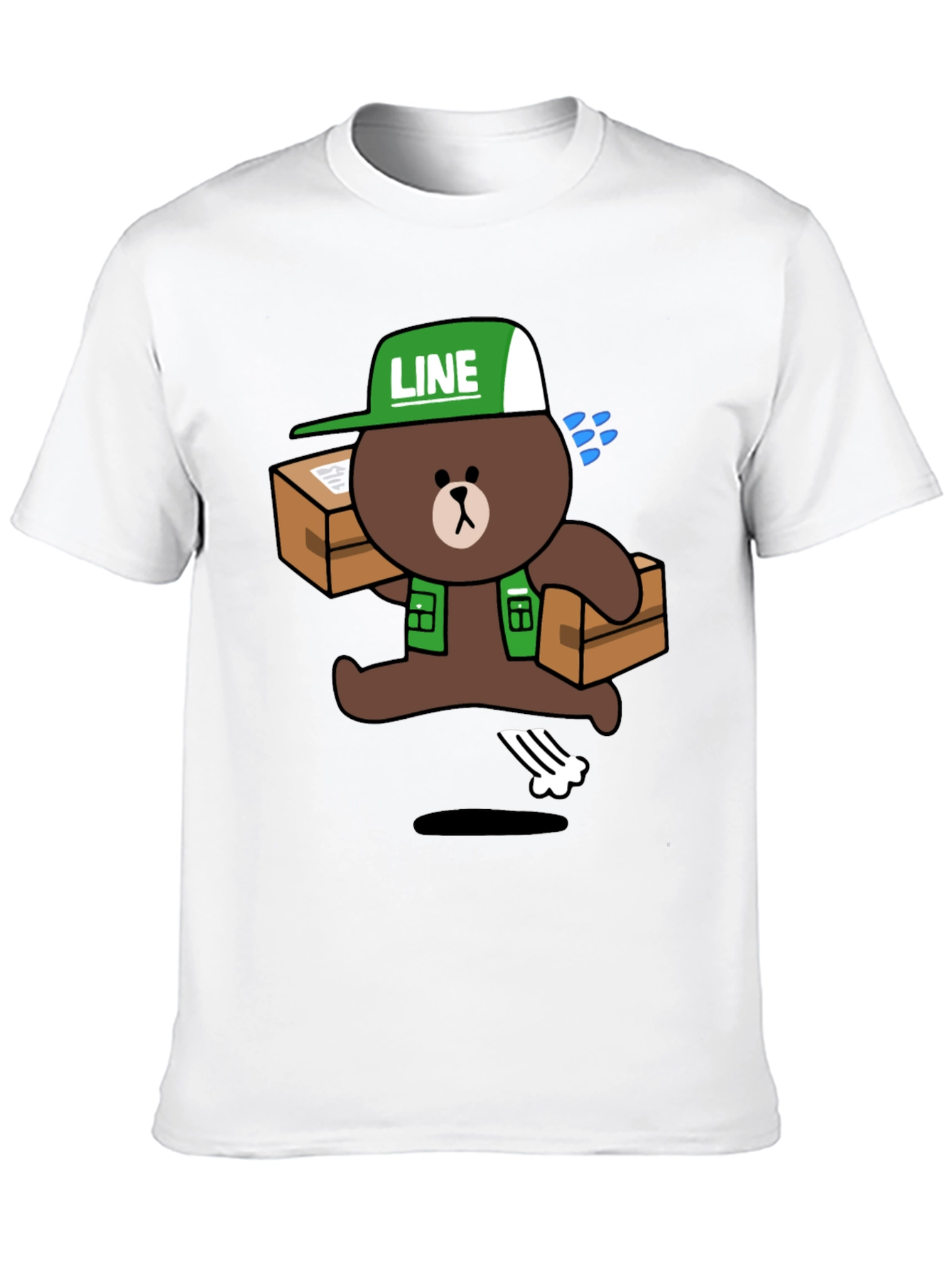 LINE Friends Brown Bear Delivery T-Shirt