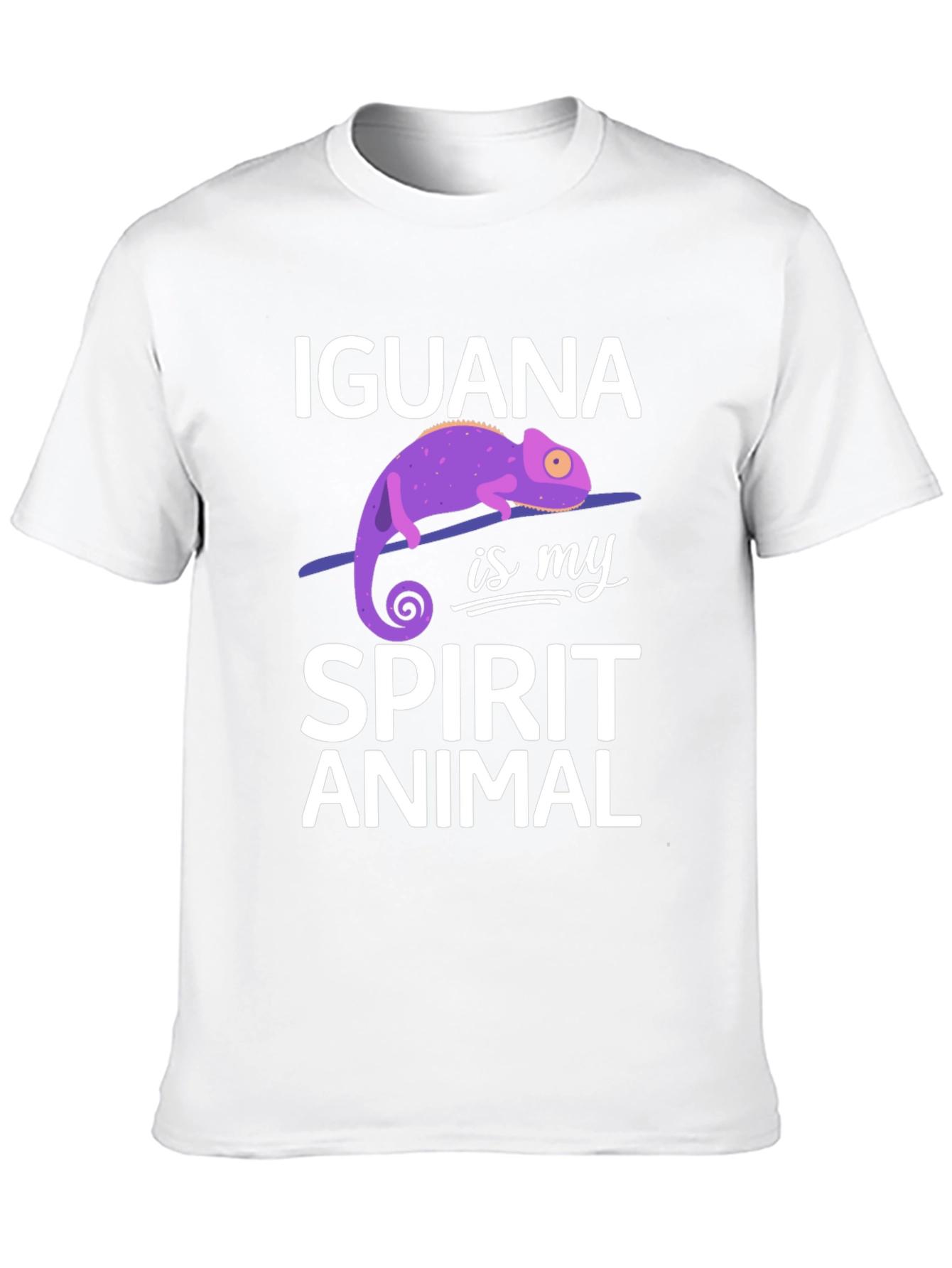 Iguana Spirit Animal Graphic Tee Soft Cotton Unisex T-Shirt