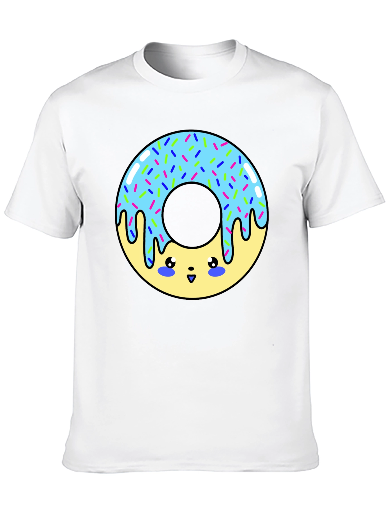 Kawaii Donut Graphic T-Shirt - Unisex Fun Tee