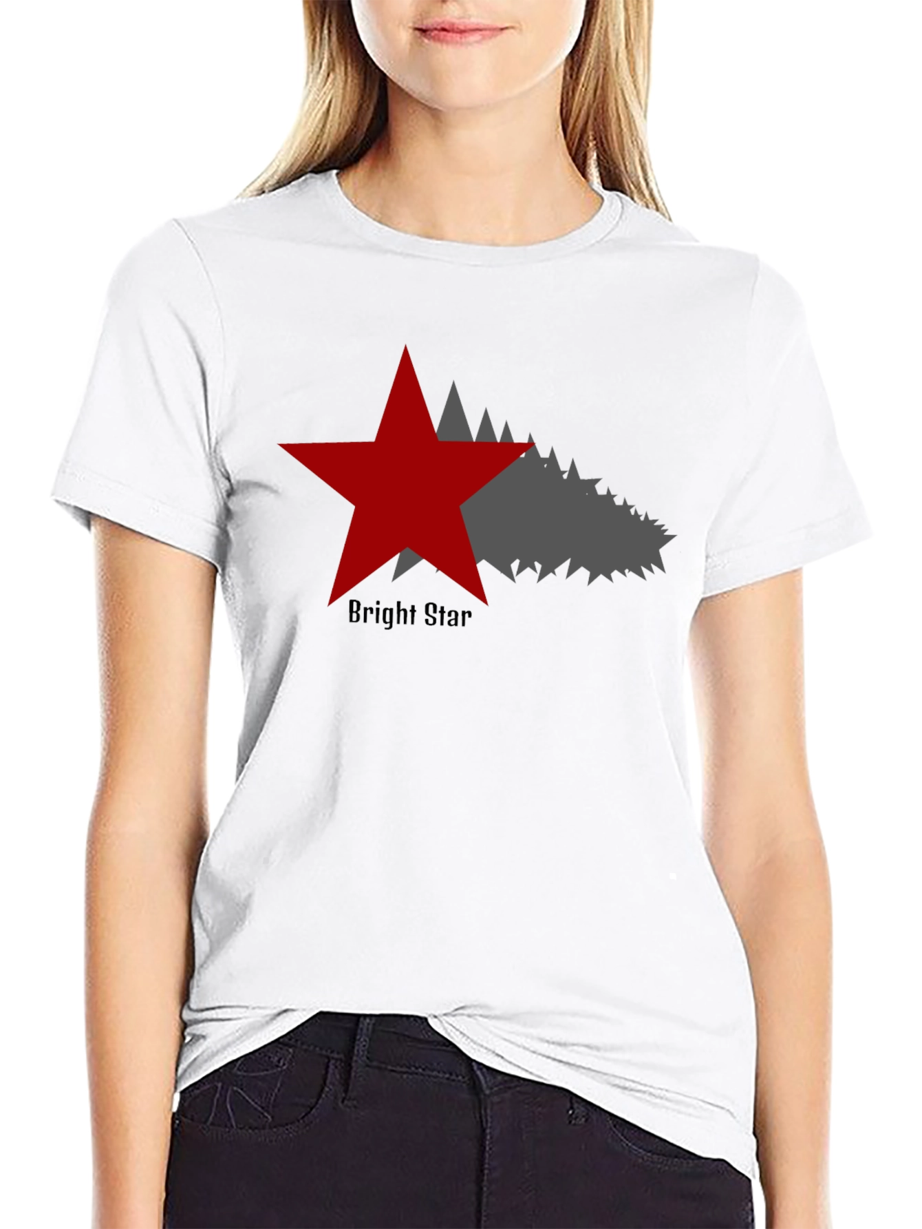 Bright Star Graphic T-Shirt - Stylish Black Tee