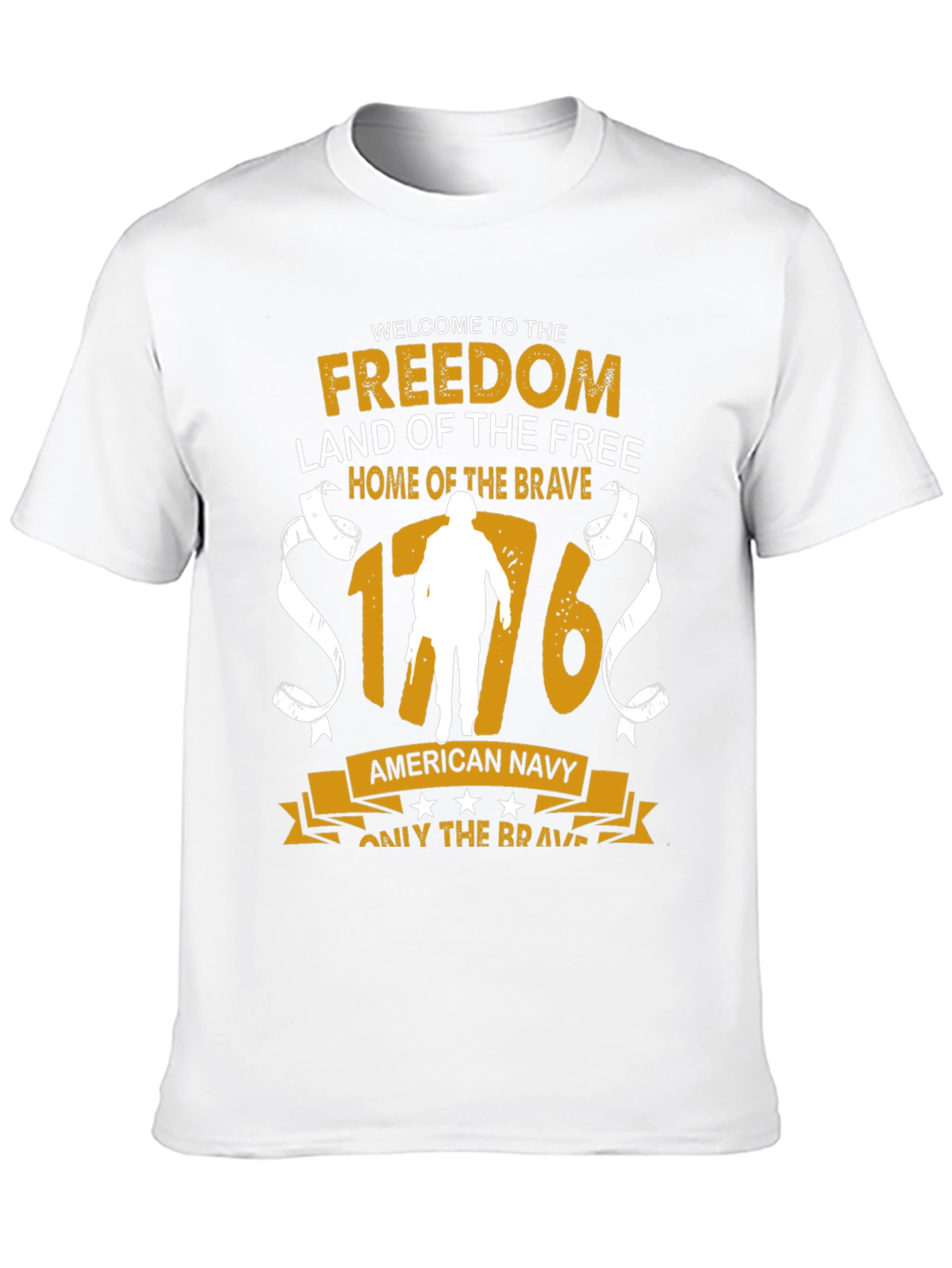 American Navy Patriotic Graphic T-Shirt