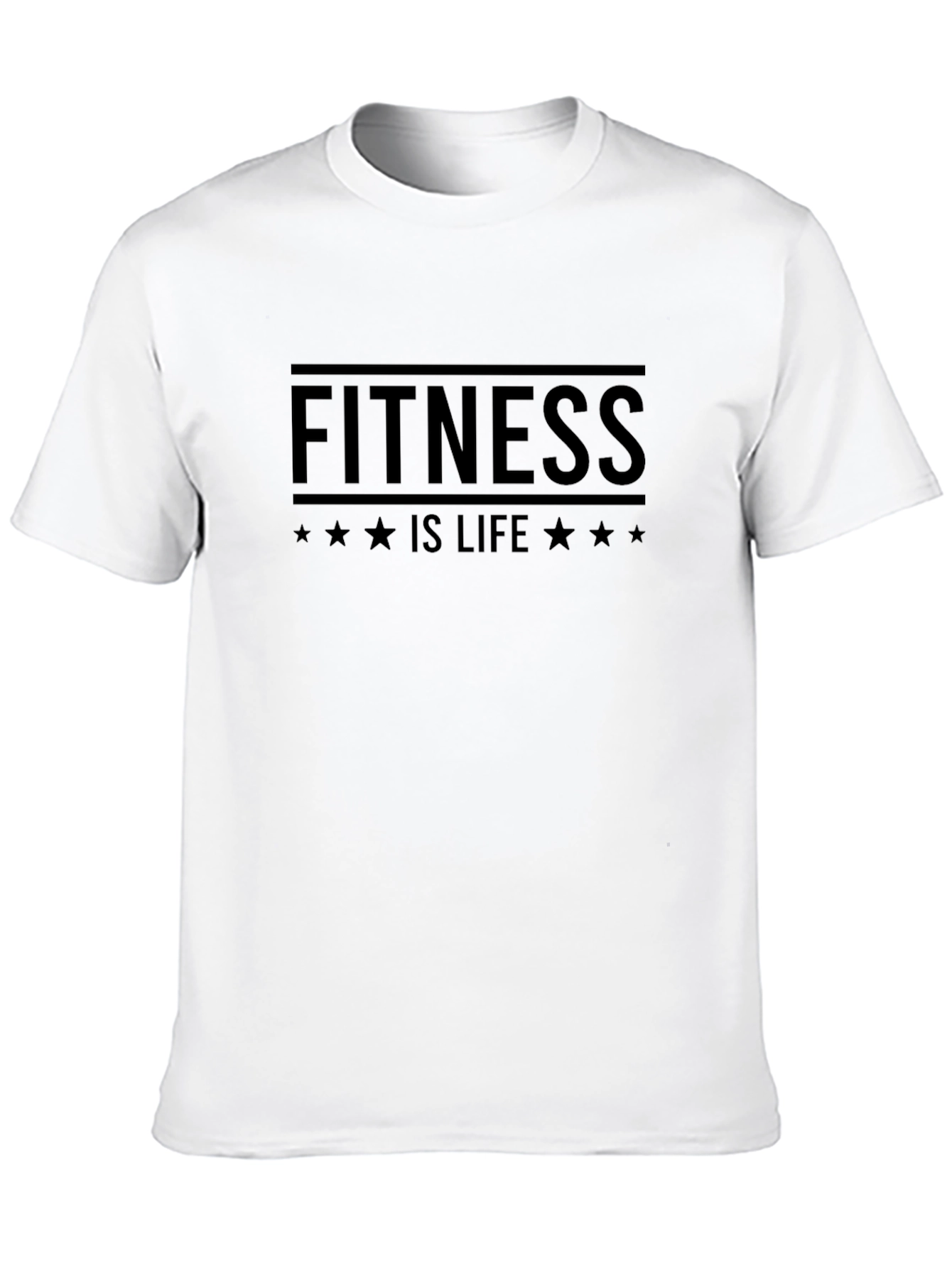 Fitness Is Life Black T-Shirt