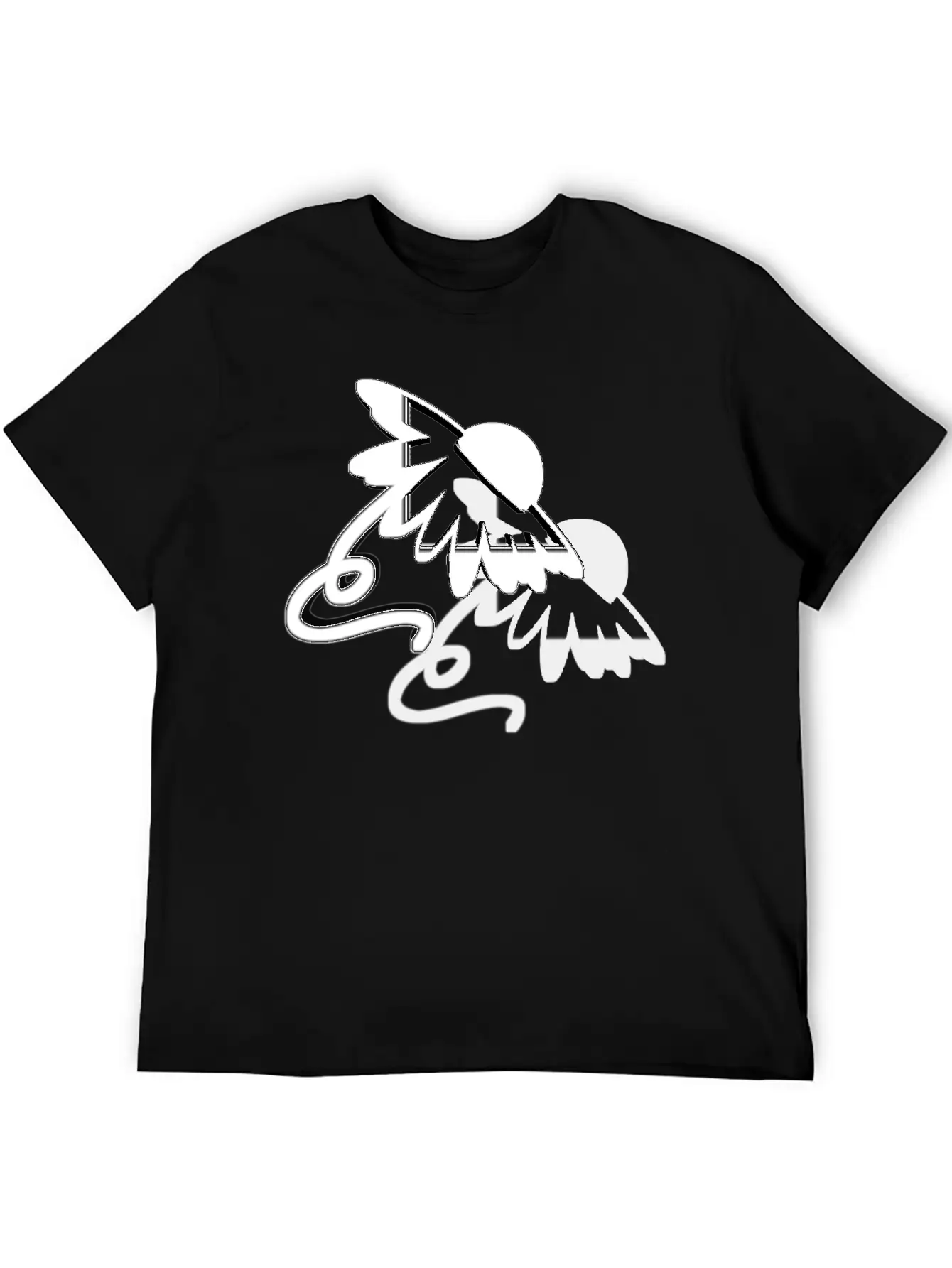 3D Wildflower Comfortable Minimalist Graphic Tee – Summer Style Essential