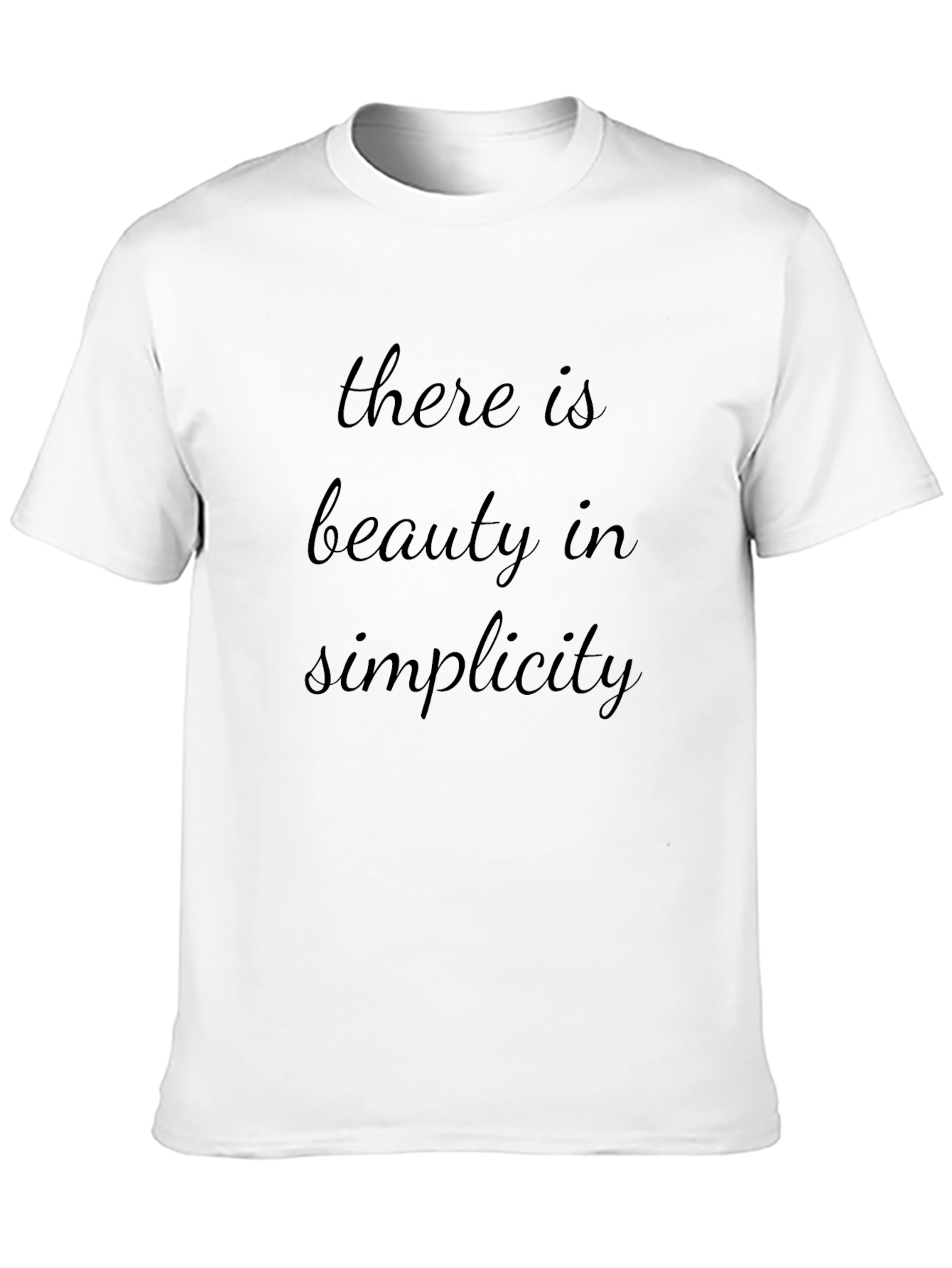 Beauty in Simplicity Black Graphic Tee