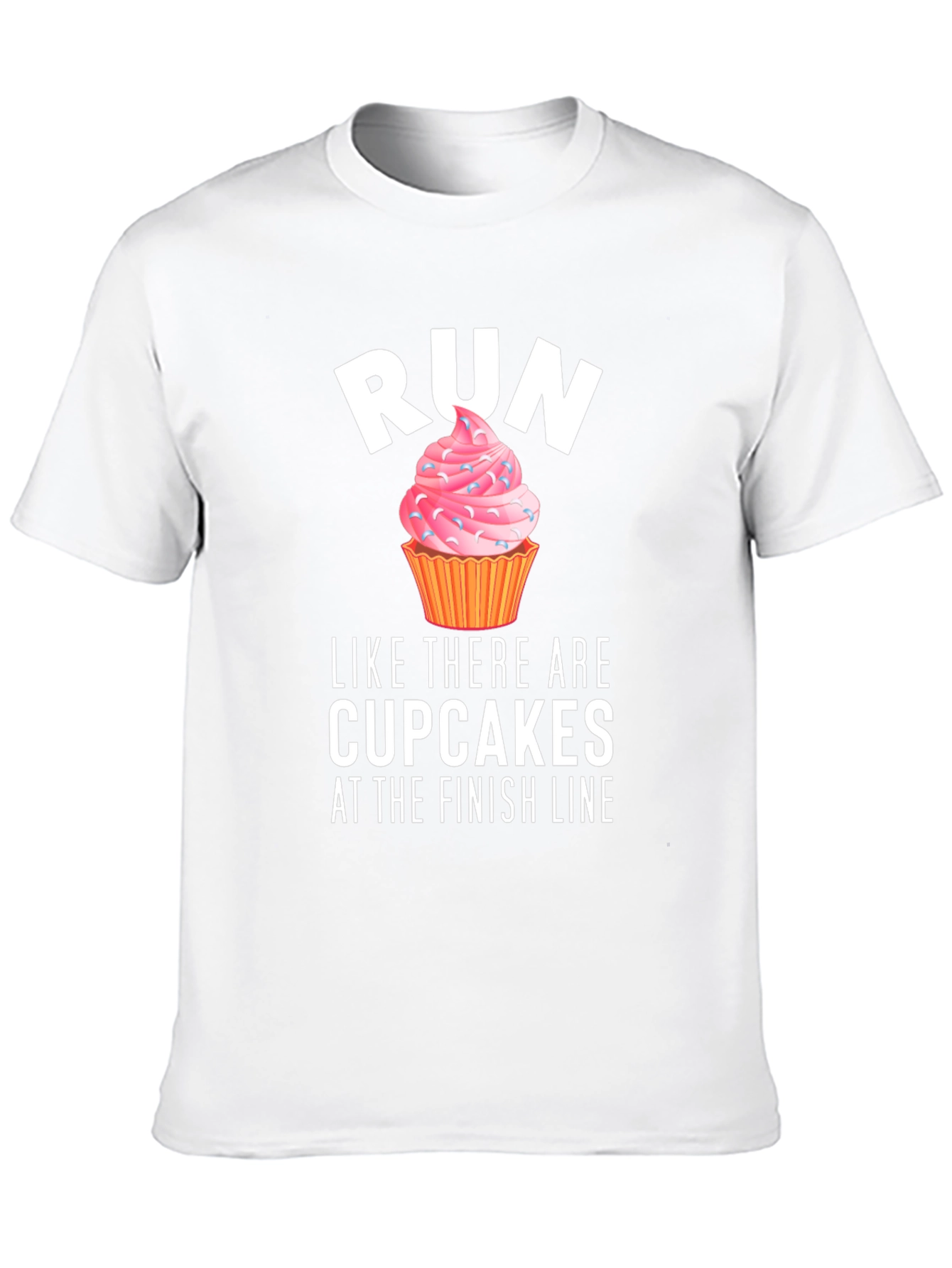Run for Cupcakes T-Shirt - Funny Running Tee
