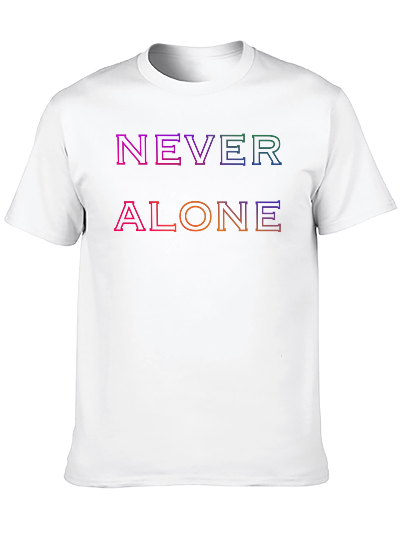 Never Alone Graphic Tee - Trendy Comfort