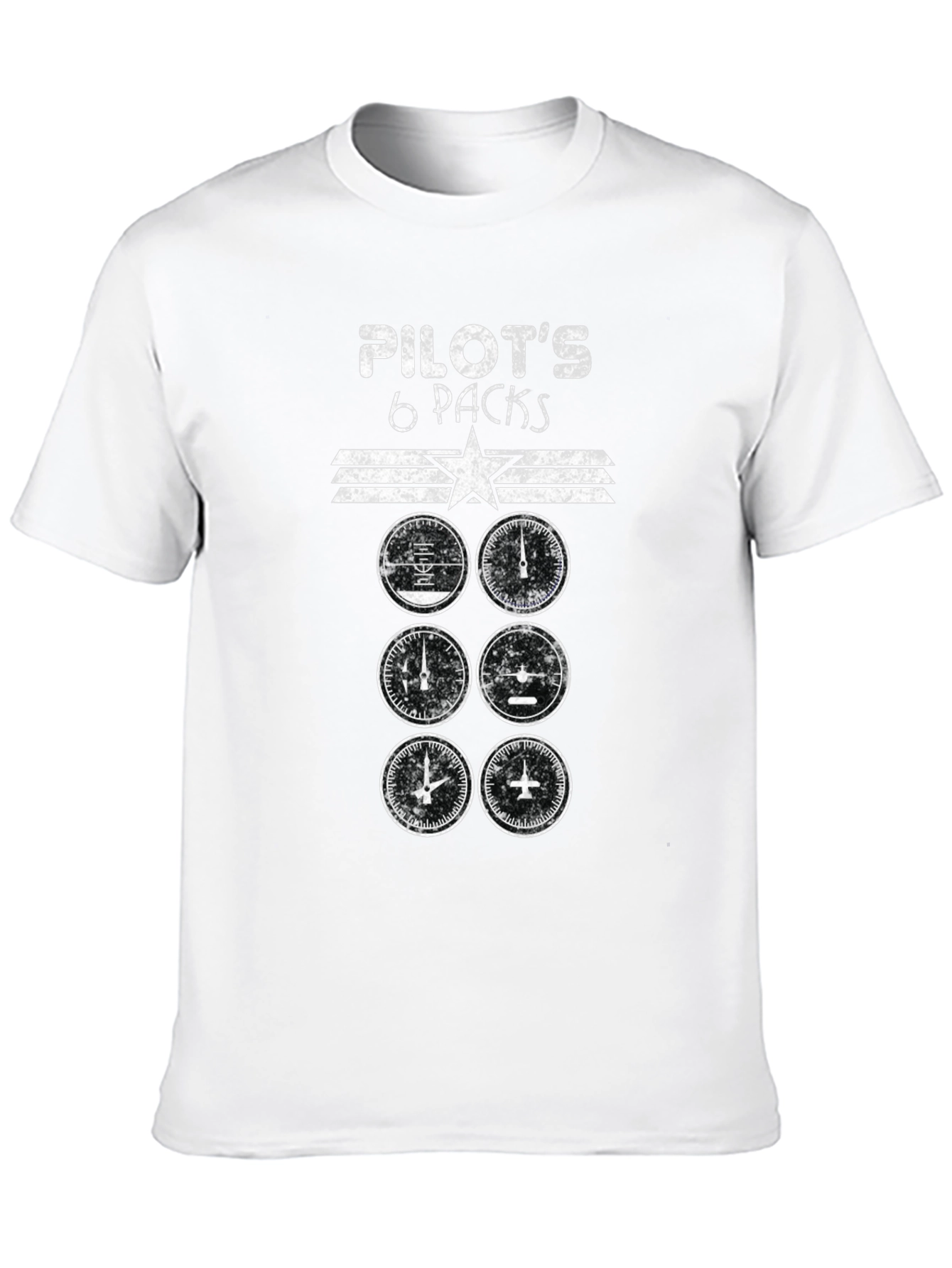 Pilots 6 Packs T-Shirt - Aviation Humor Tee