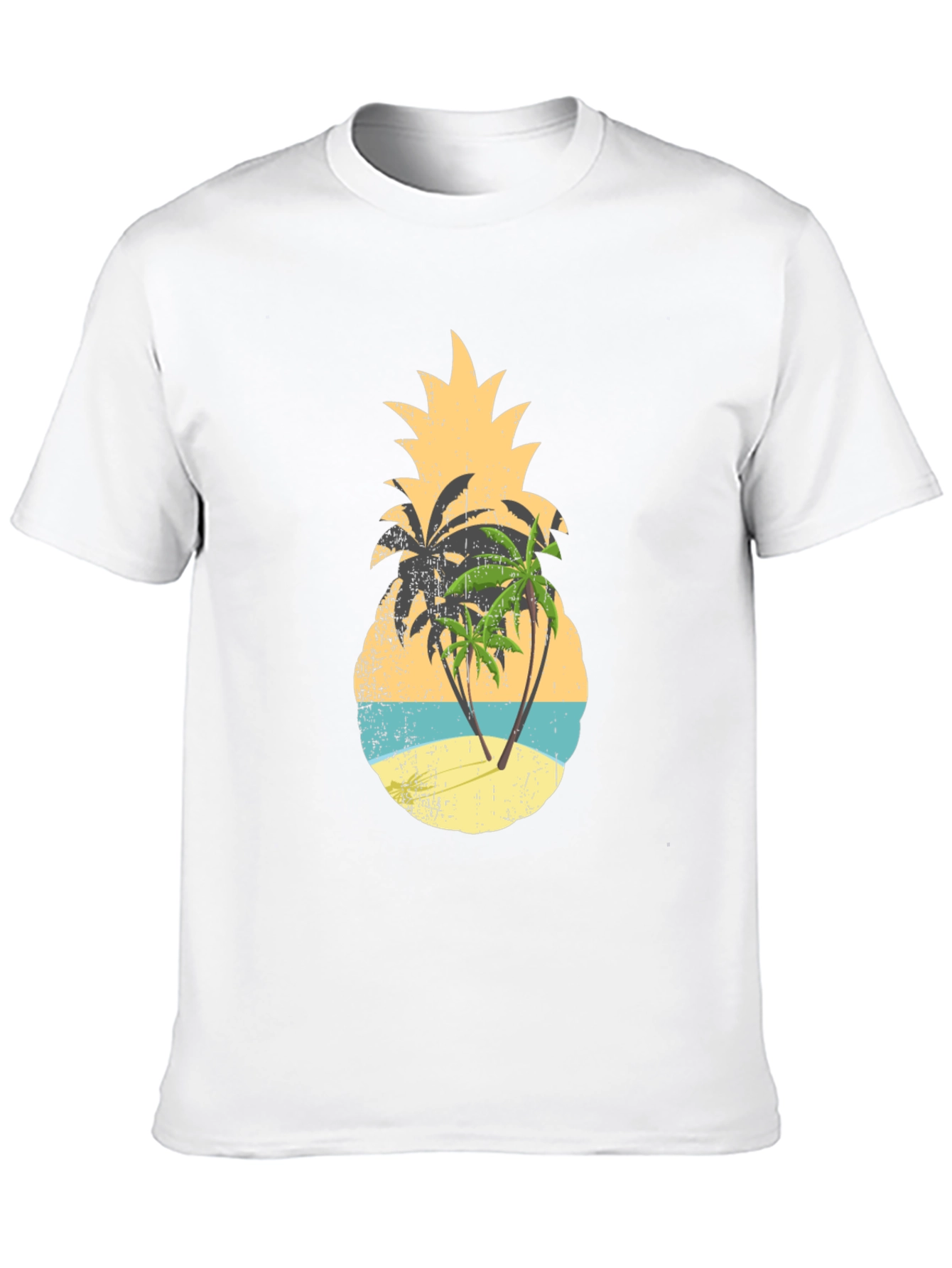 Pineapple Palm Tree Graphic Tee