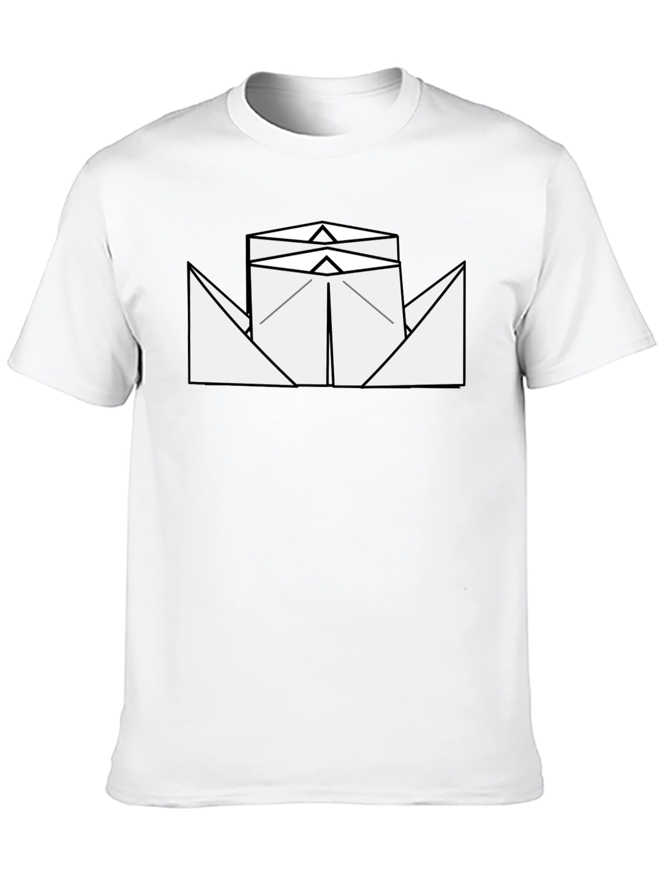 Paper Boat Graphic Tee - Black