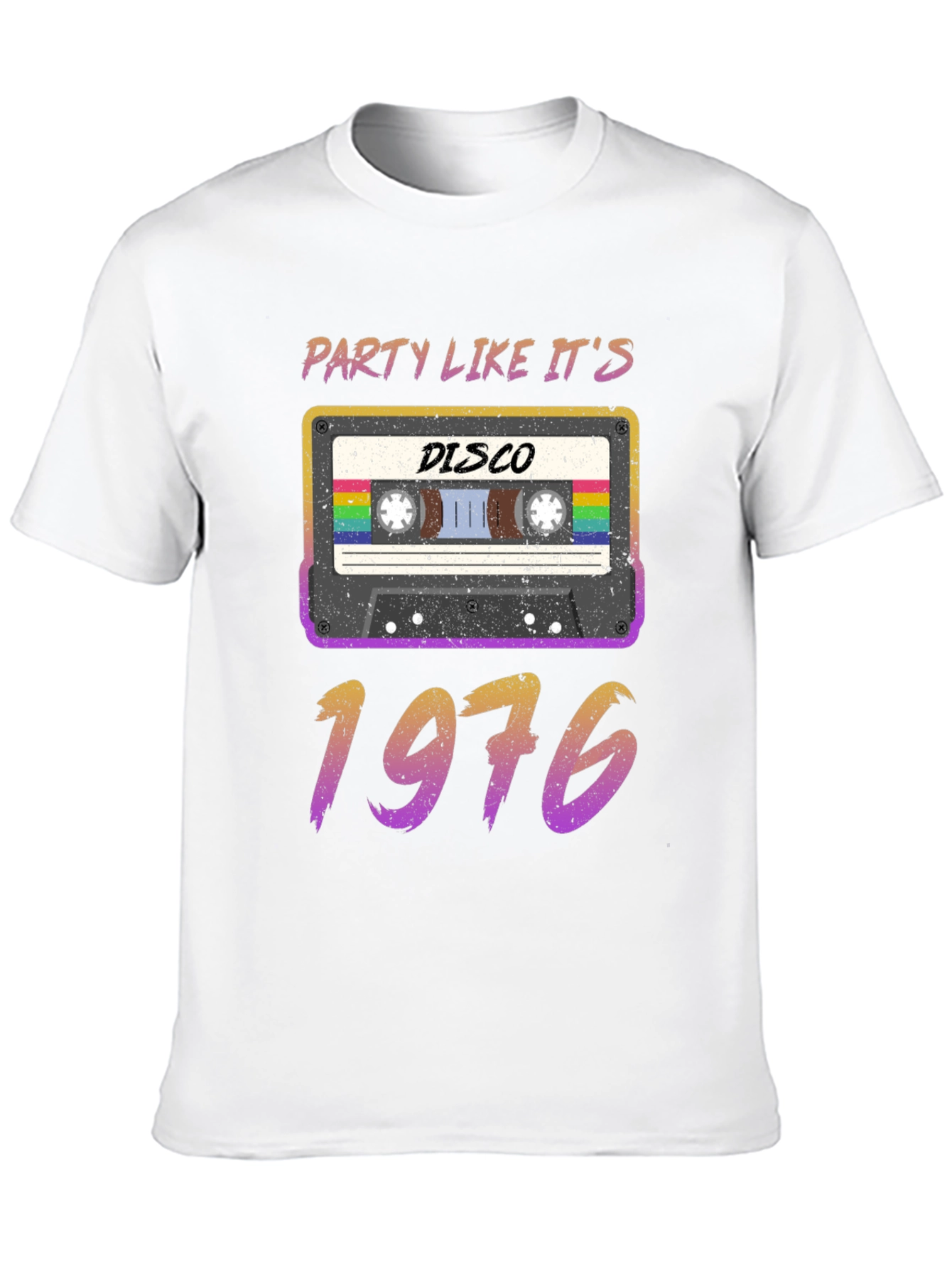 Retro Disco 1976 Cassette Tape T-Shirt