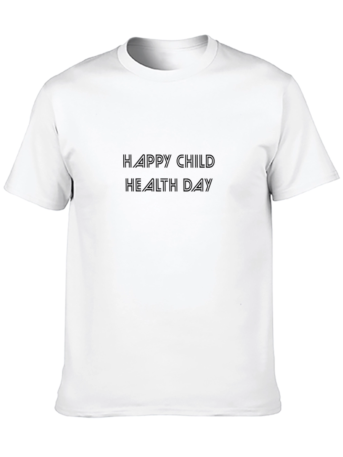 Happy Child Health Day Black T-Shirt