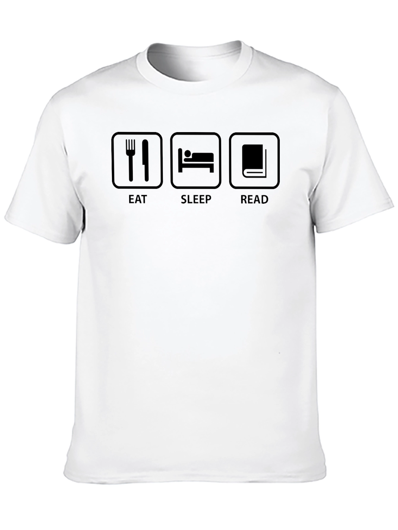 Eat Sleep Read Graphic Tee - Black