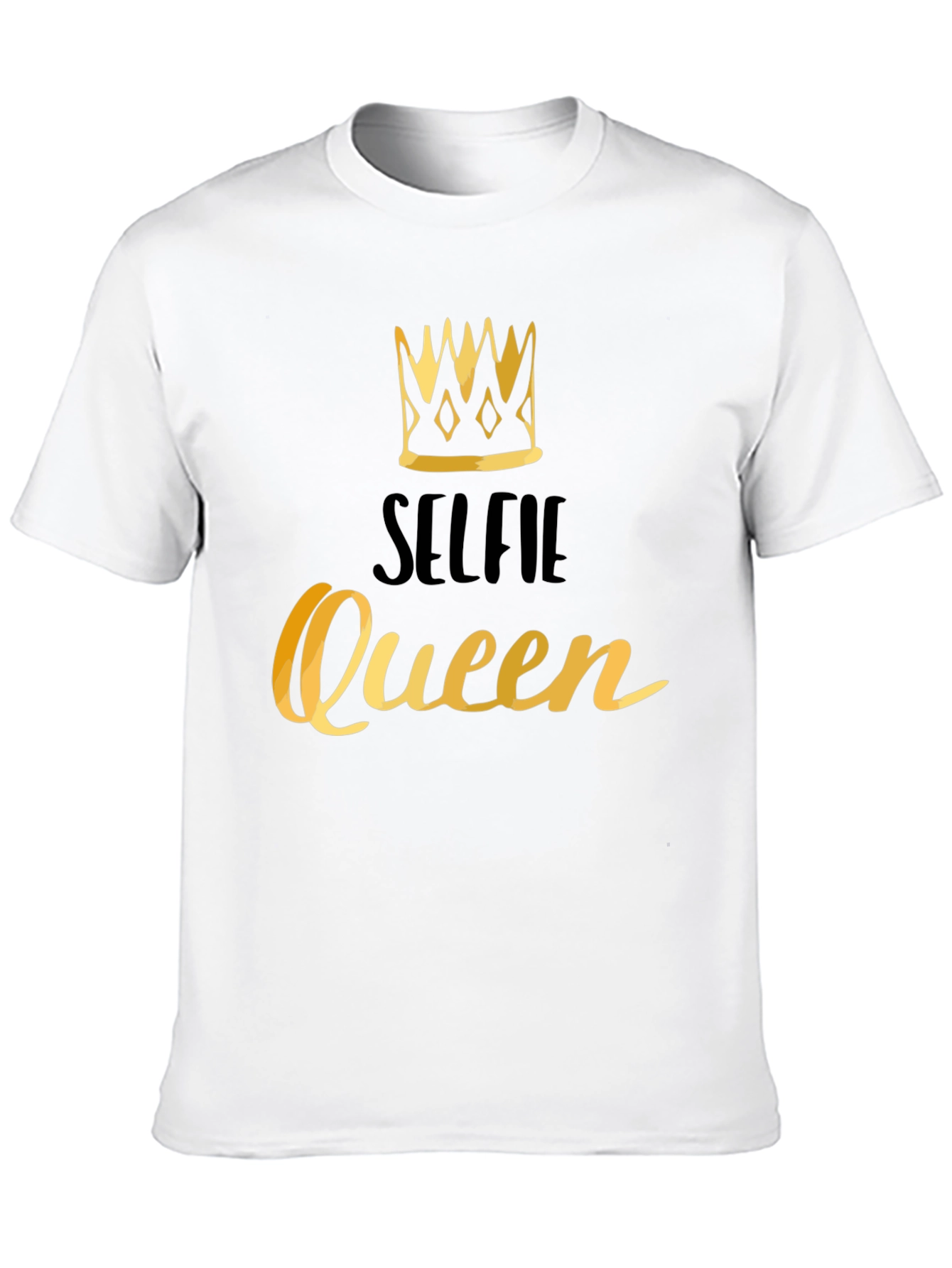 Selfie Queen Black Graphic Tee