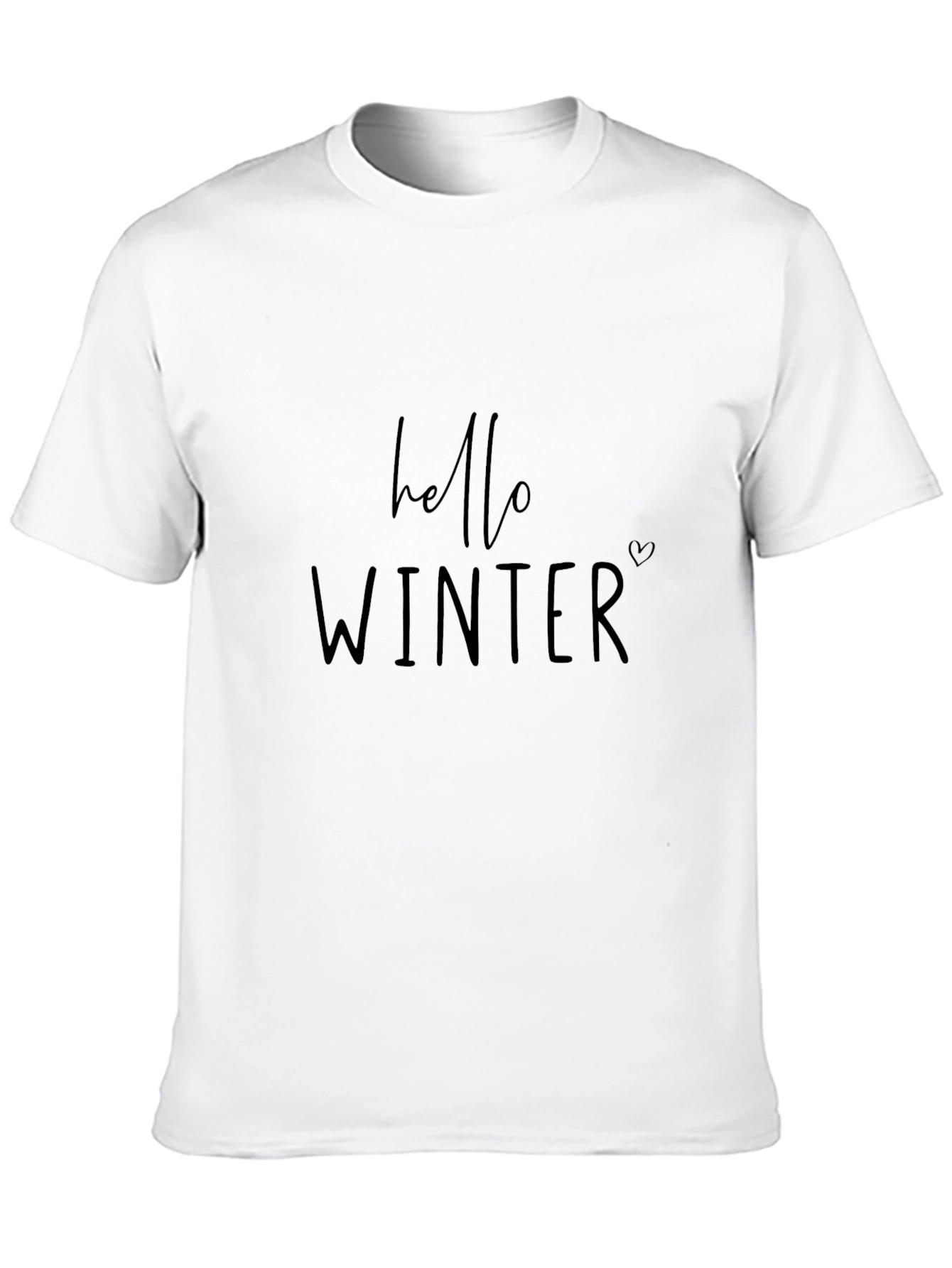 Hello Winter Graphic Tee - Mens Black T-Shirt