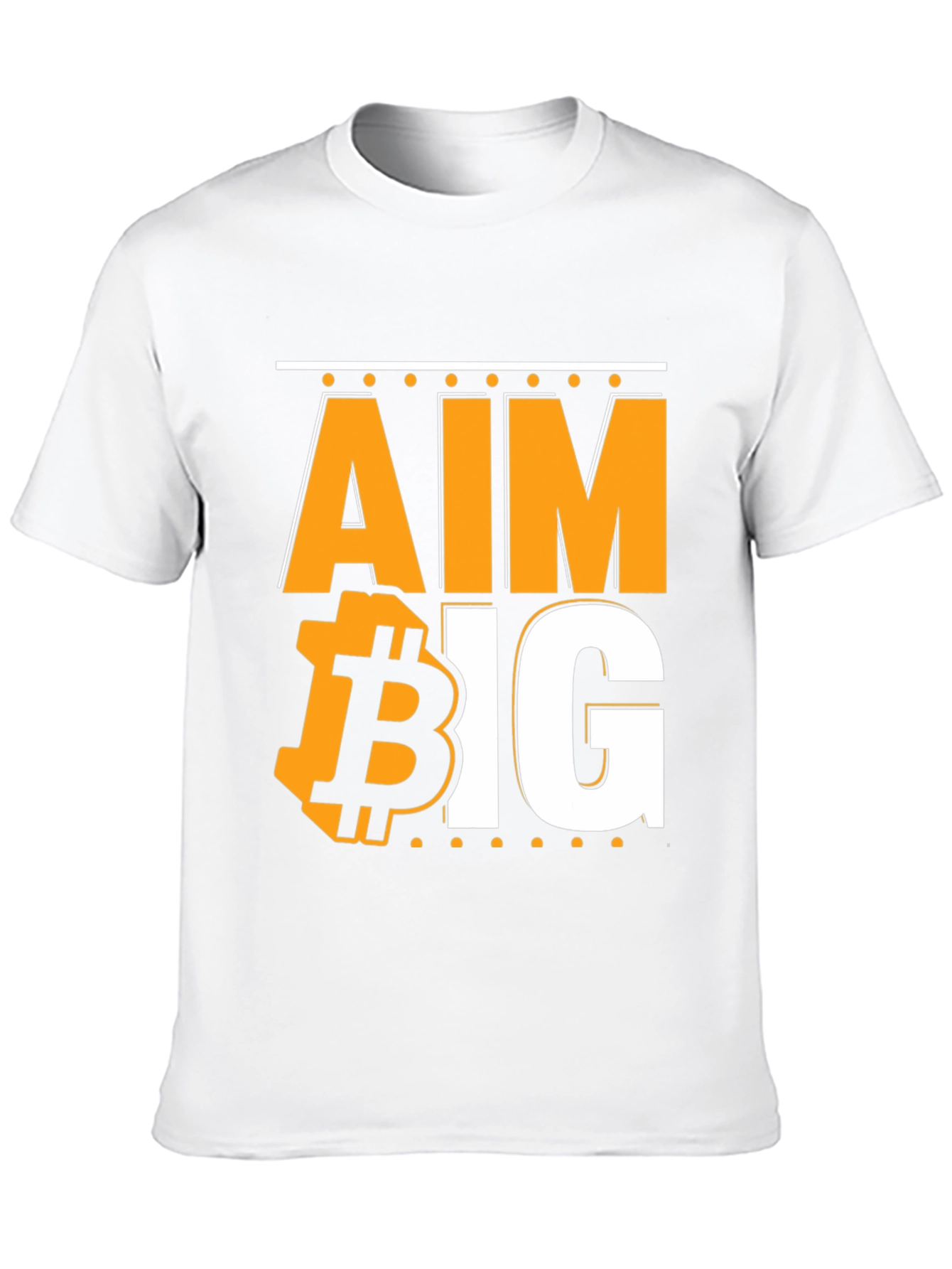 Aim Big Bitcoin Graphic T-Shirt