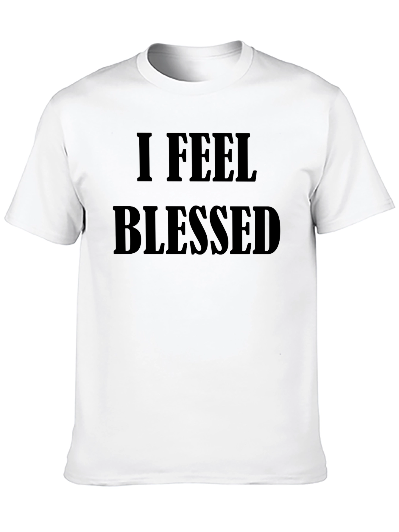 I Feel Blessed Mens Black T-Shirt