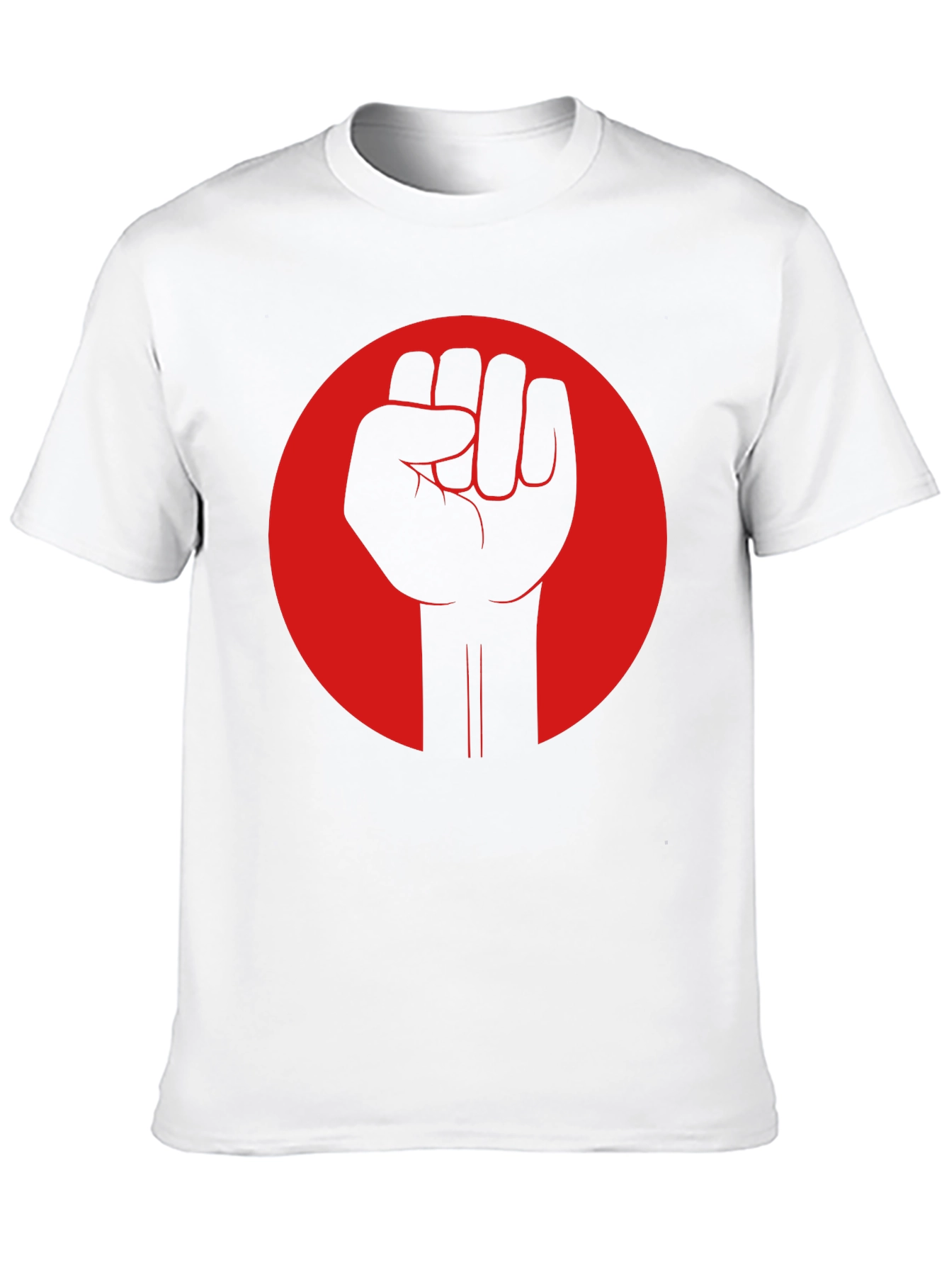 Revolution Fist Graphic Tee - Bold Black Cotton T-Shirt