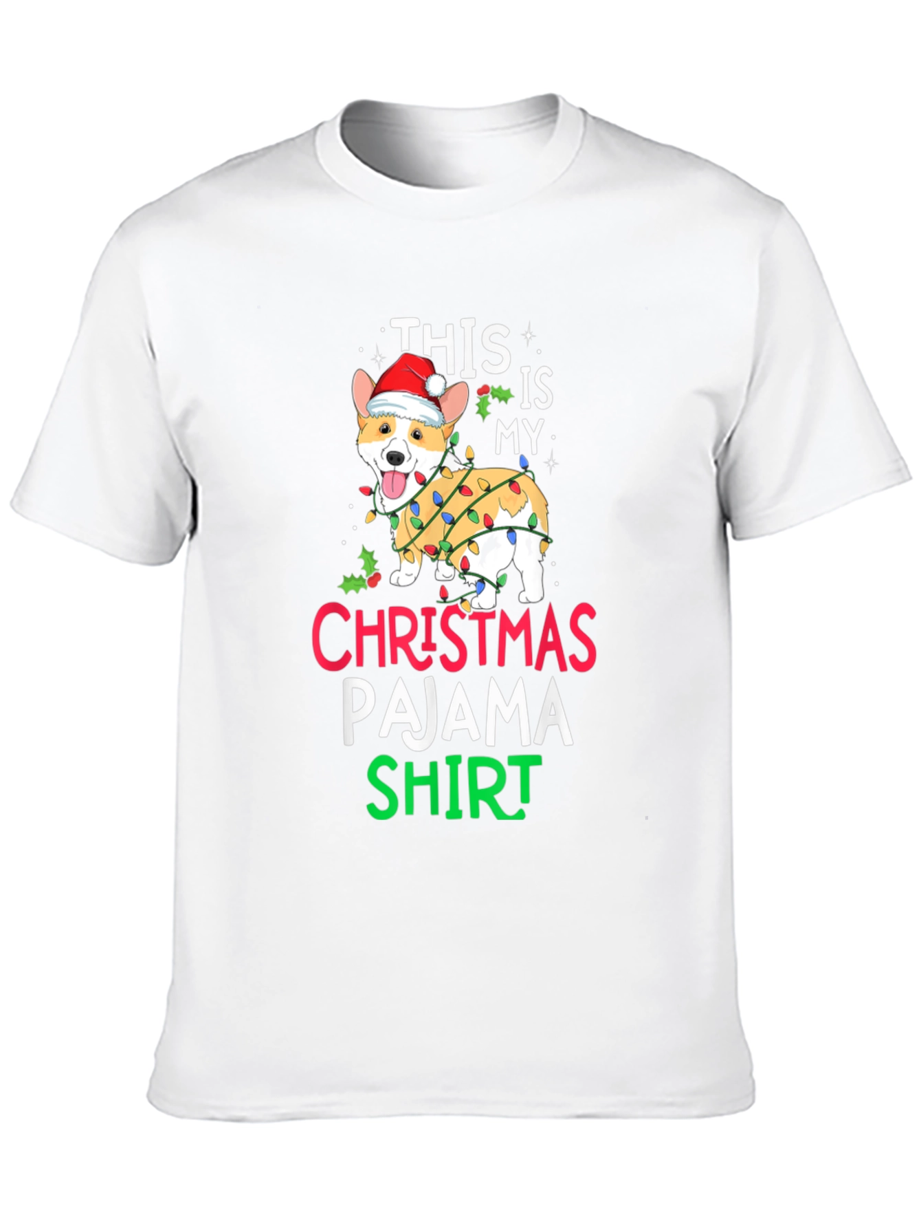Christmas Pajama Dog T-Shirt