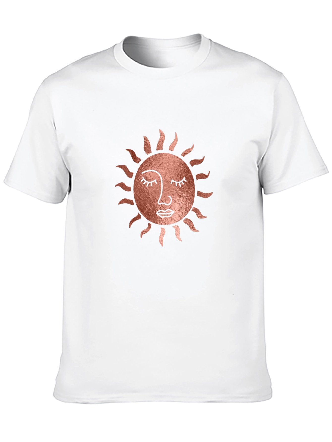 Sun Face Graphic Tee - Stylish Black T-Shirt