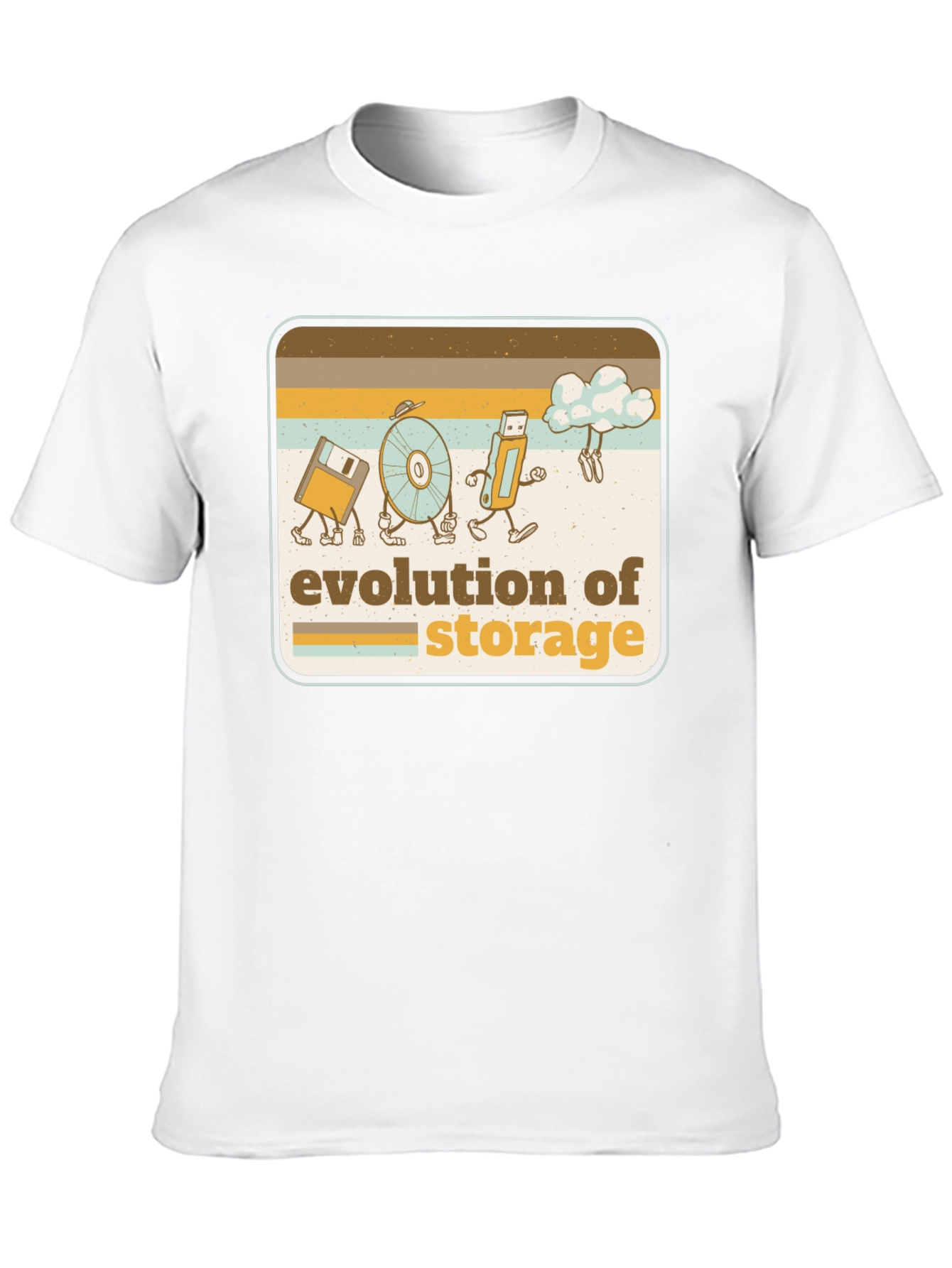 Evolution of Storage Retro T-Shirt