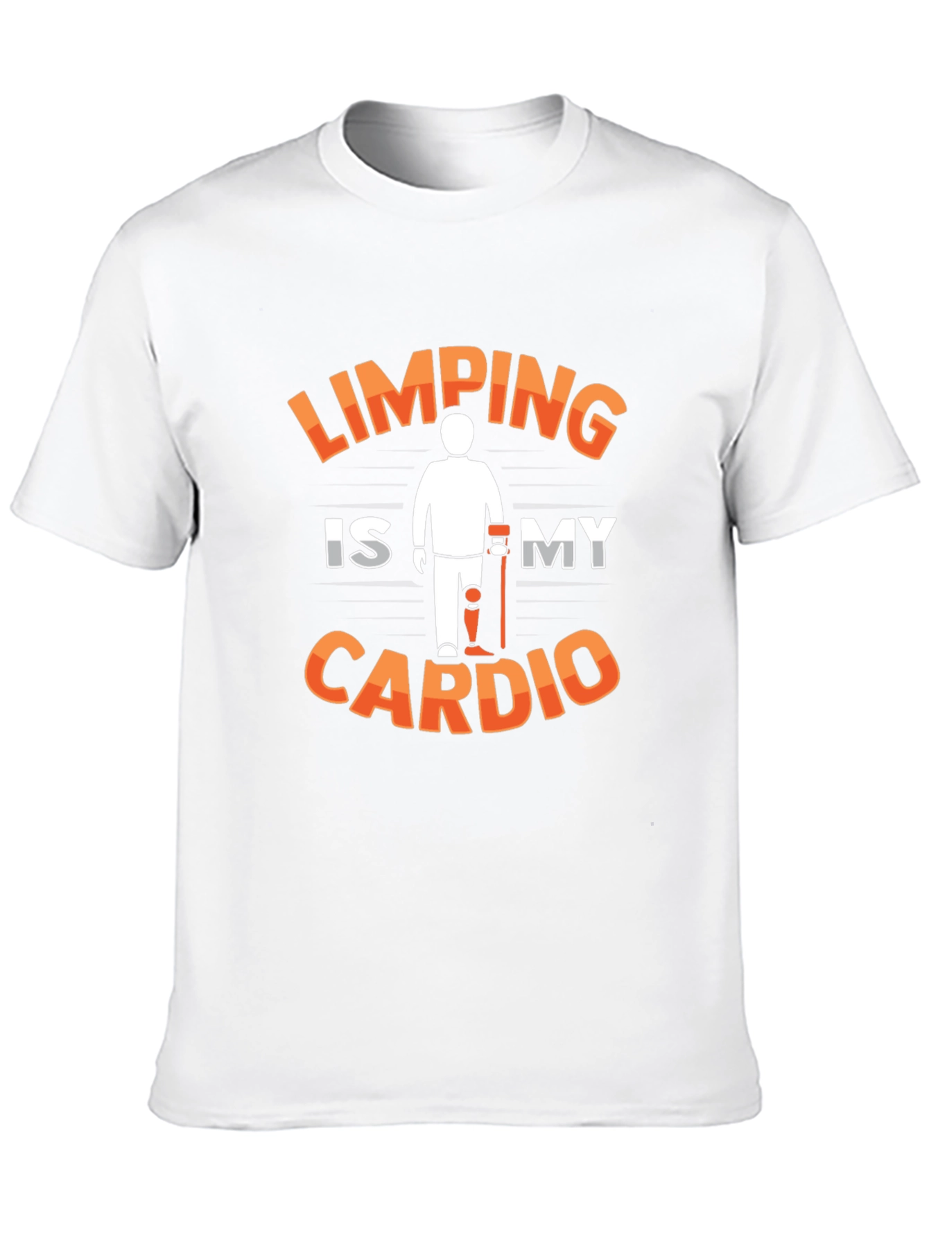 Limping Is My Cardio Graphic Tee - Black