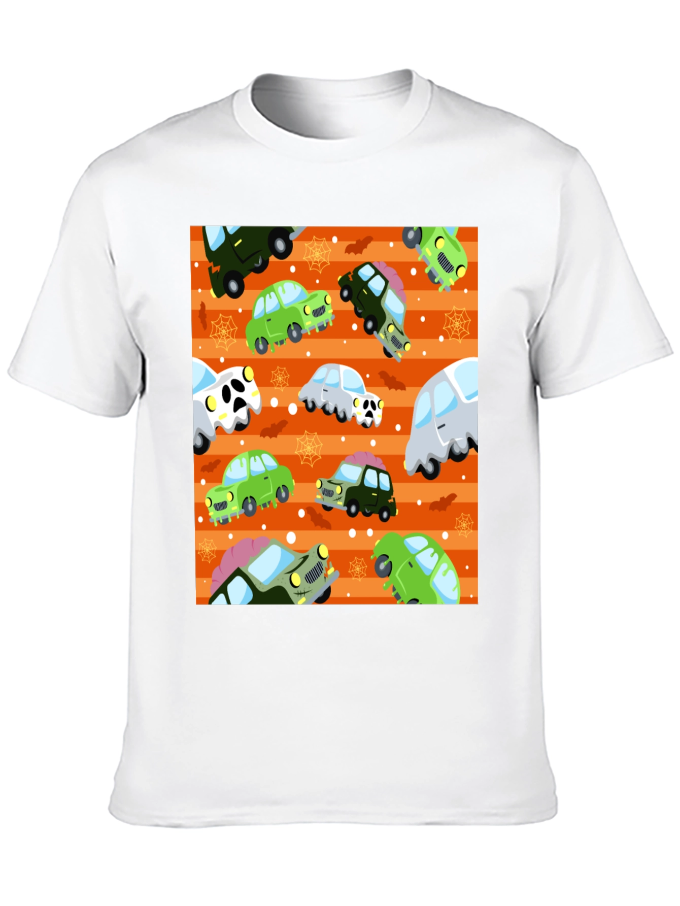 Zombie Cars Pattern T-Shirt