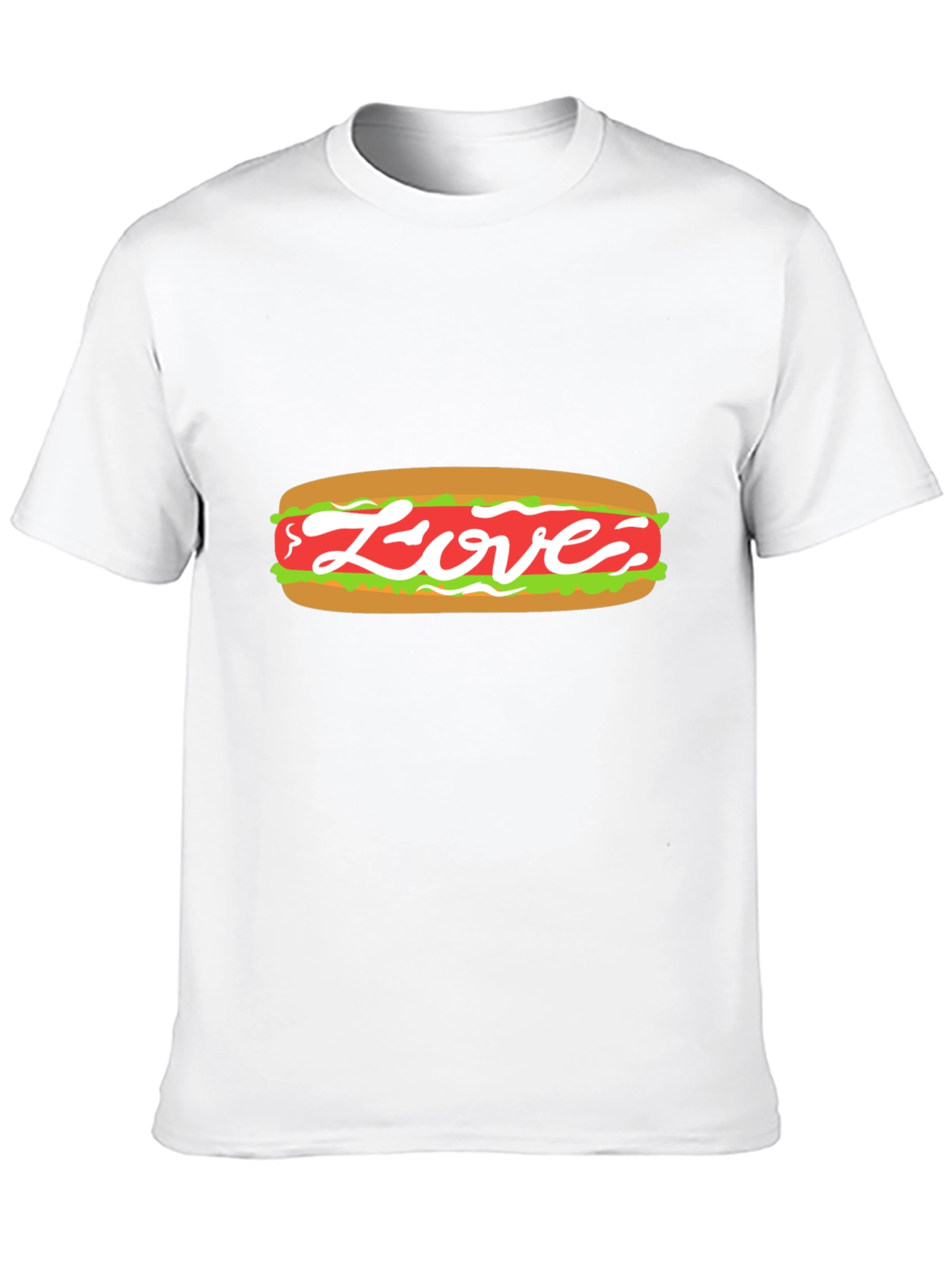 Love Hot Dog Graphic Tee - Unisex Casual Shirt