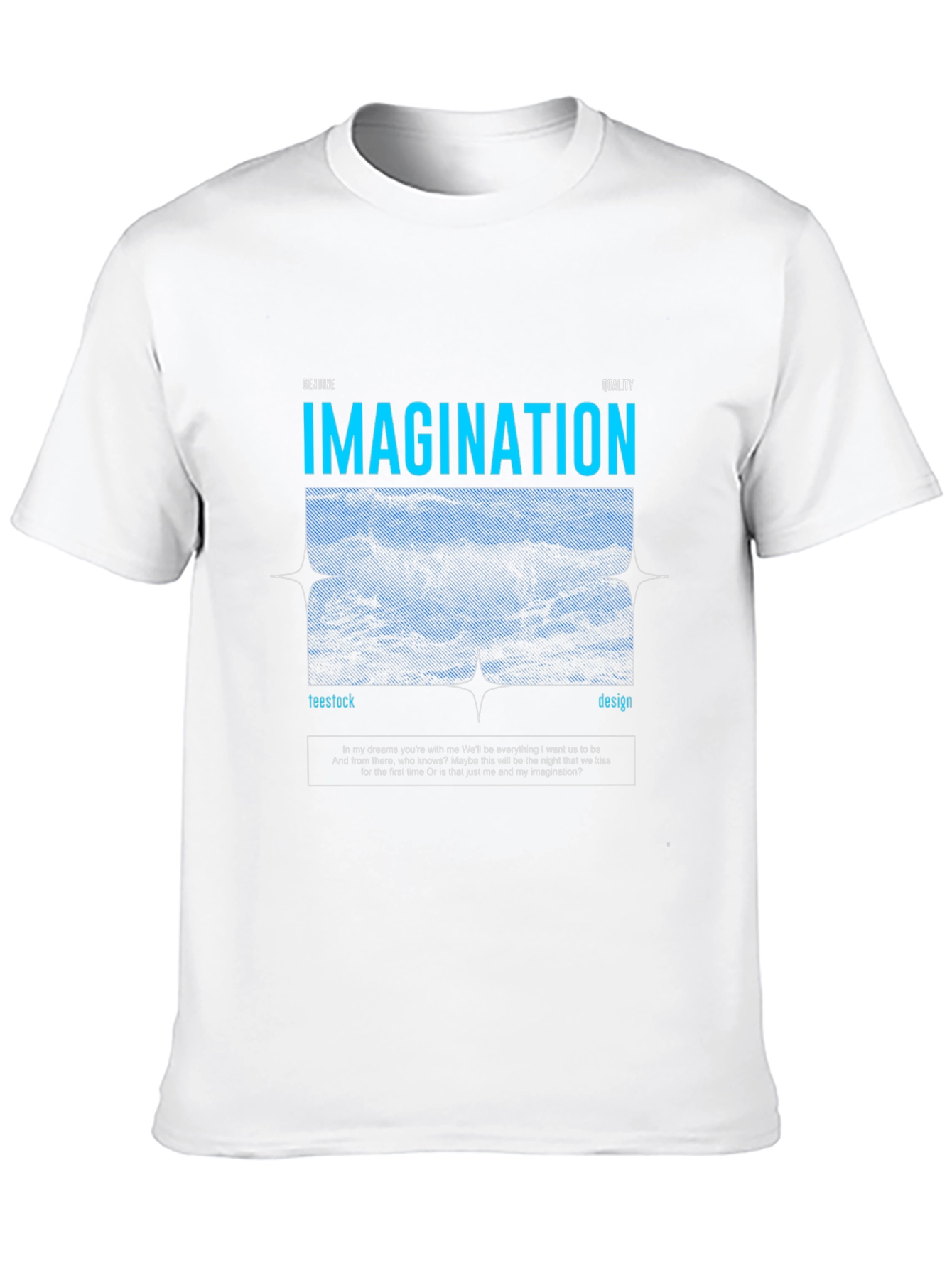 Imagination Graphic Tee - Black Casual T-Shirt