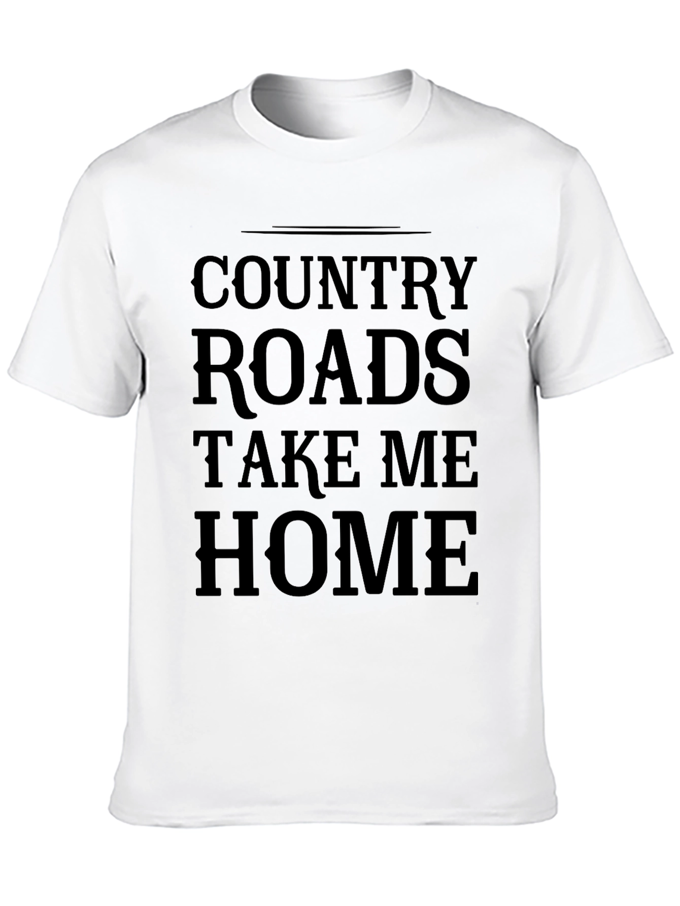 Country Roads T-Shirt - Take Me Home Black Tee