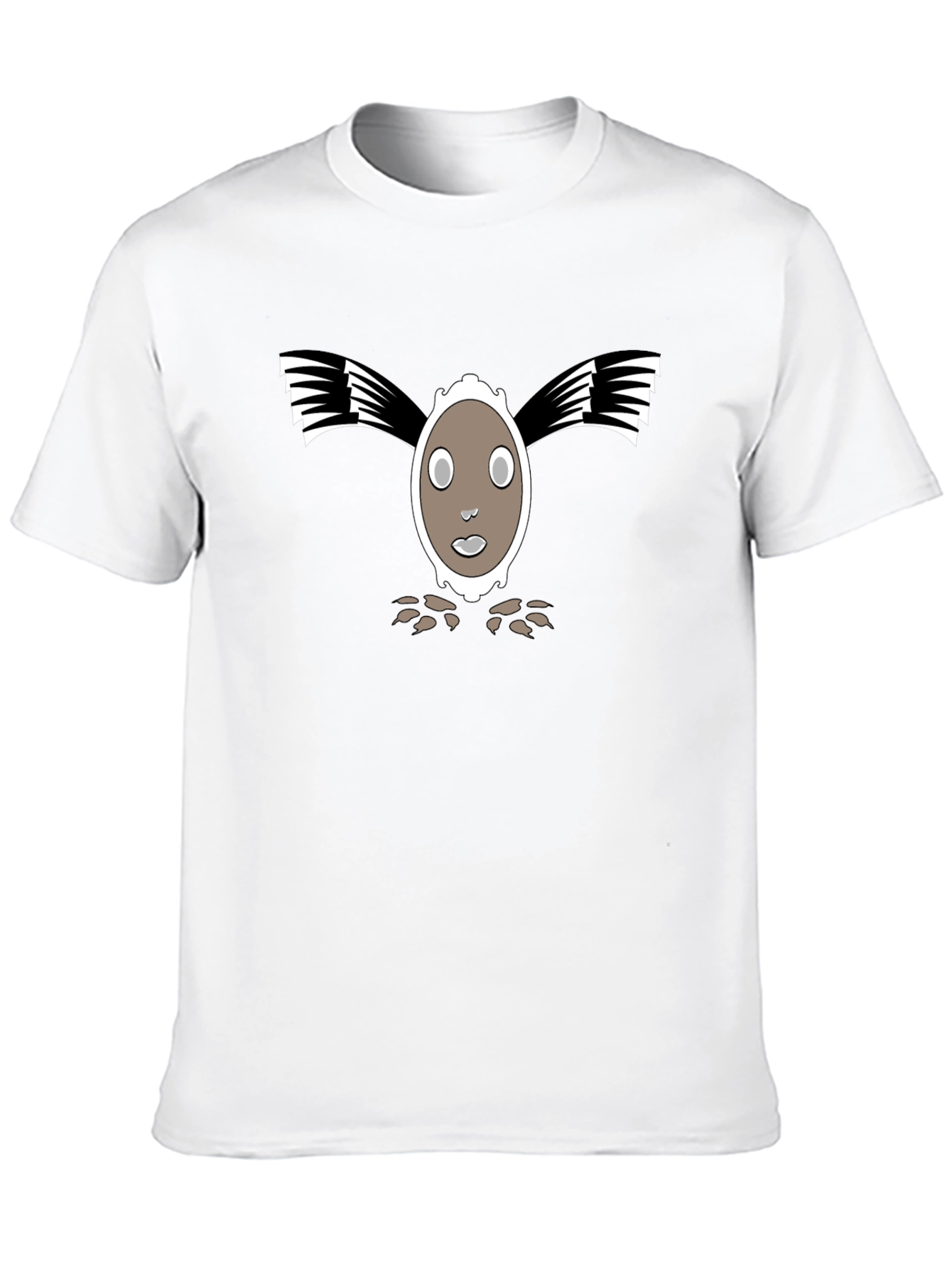 Abstract Graphic Black T-Shirt