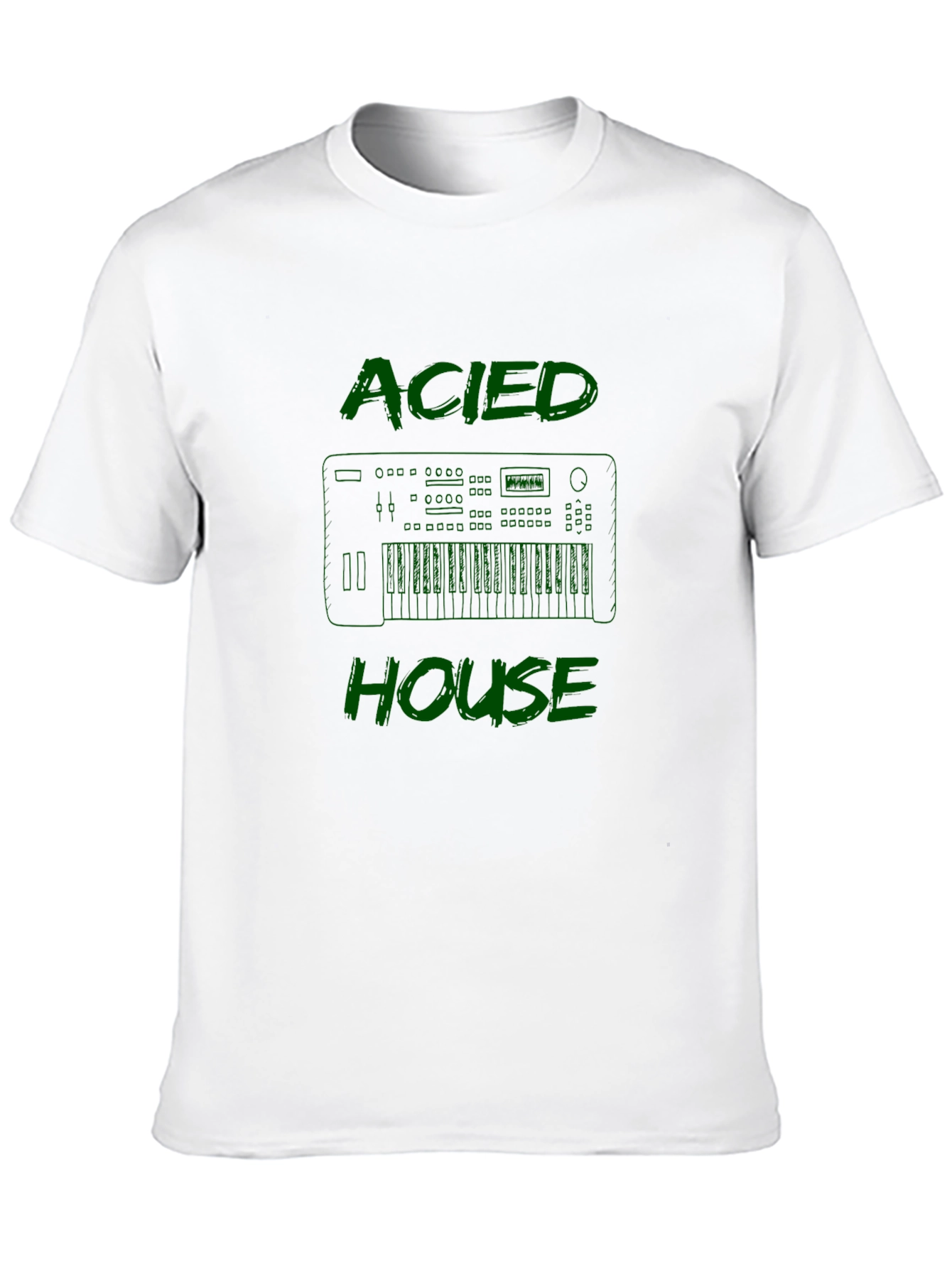 Acid House Music T-Shirt - Keyboard Graphic Tee