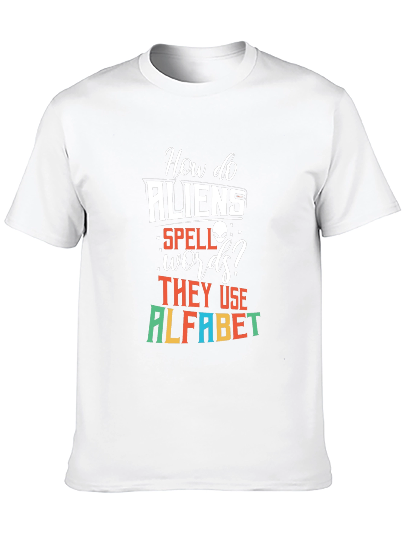 Funny Alien Alphabet T-Shirt