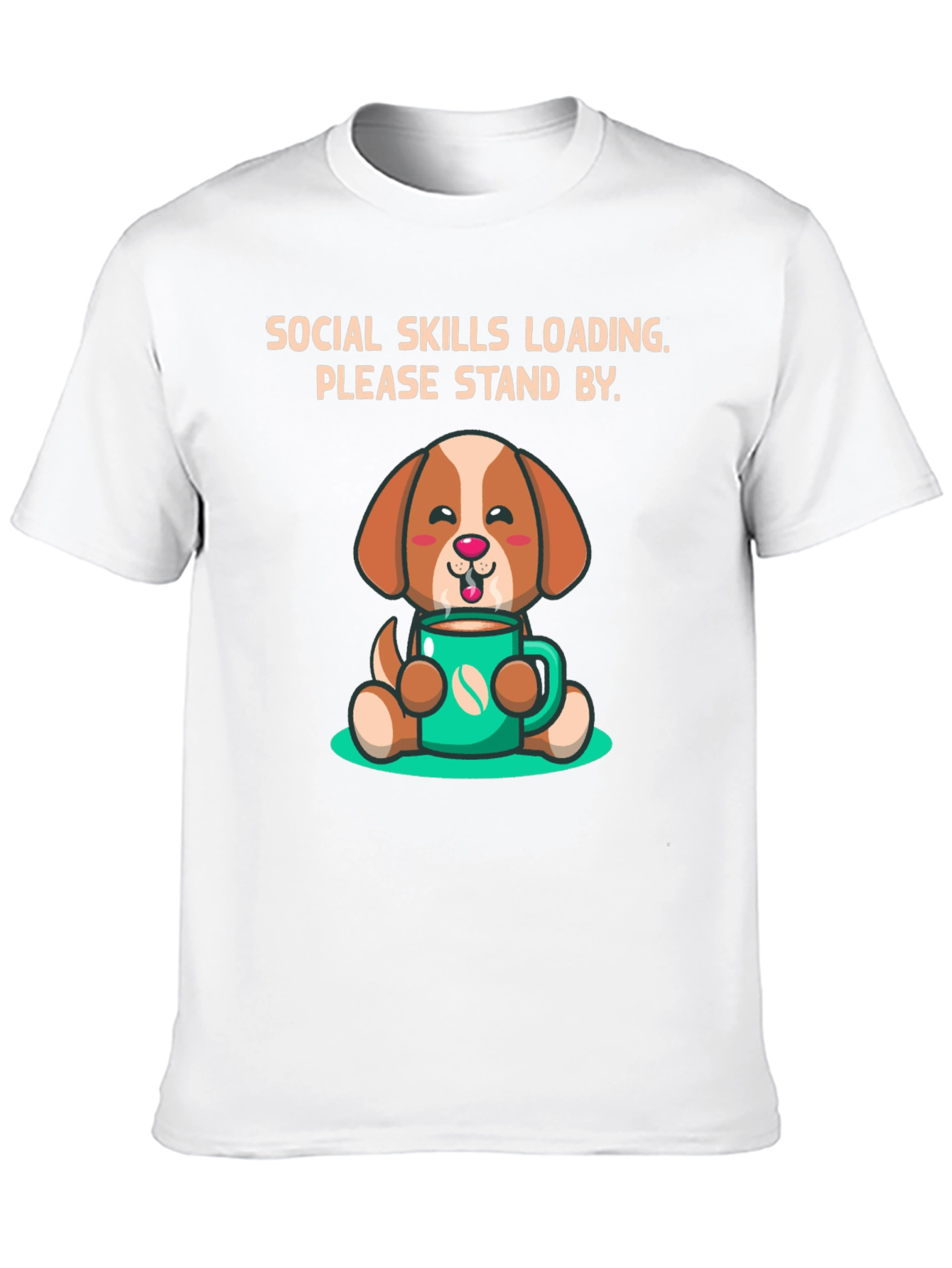 Social Skills Loading Dog T-Shirt