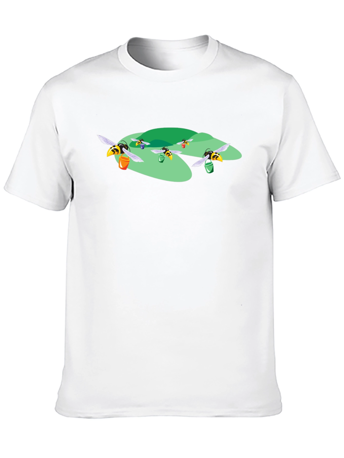 Honey Bees Graphic T-Shirt - Black Cotton Tee