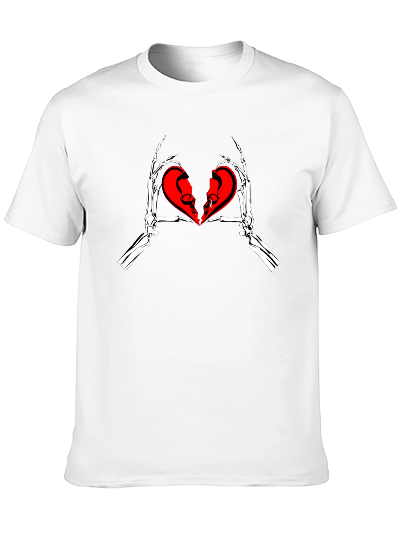 Skeleton Hands Broken Heart T-Shirt