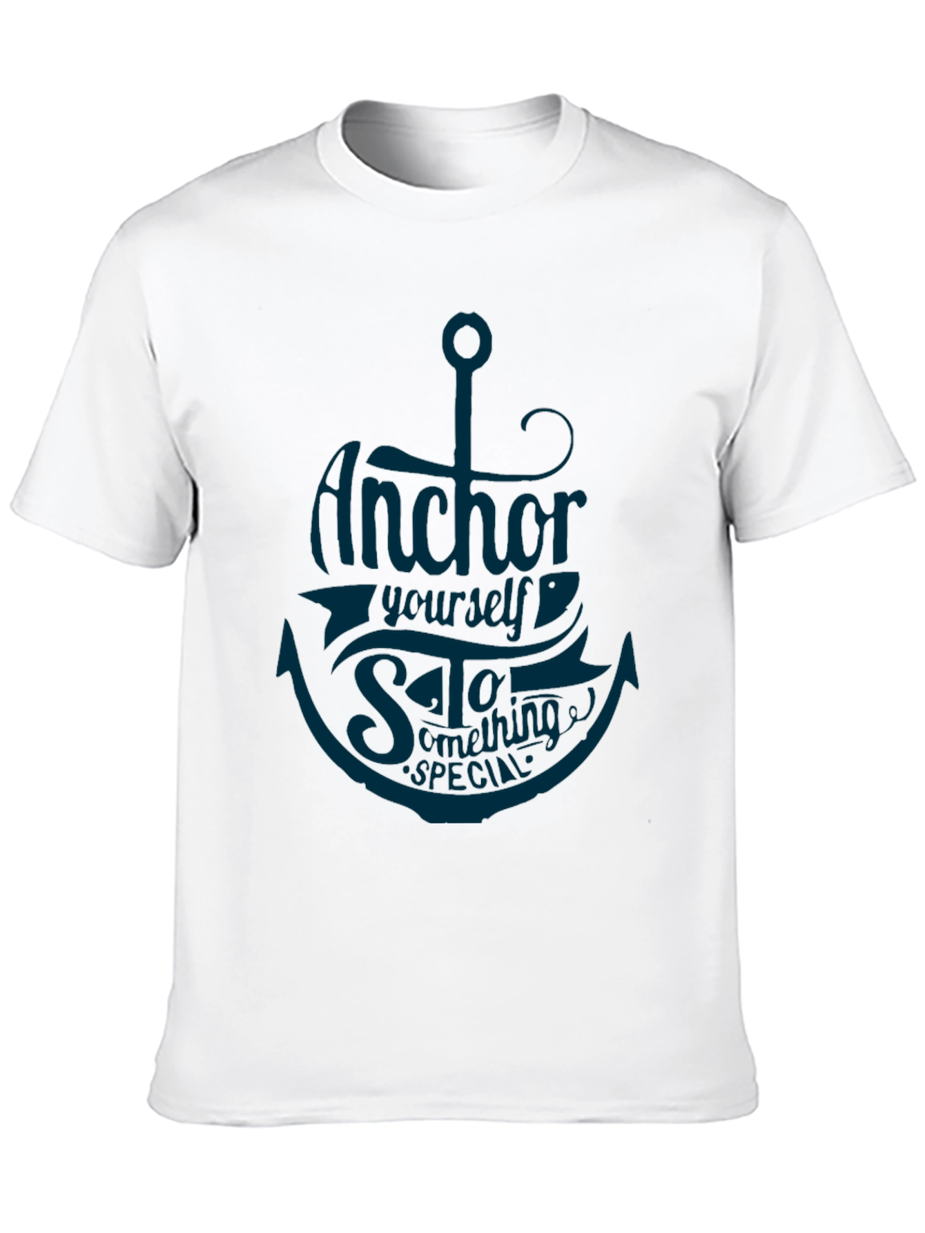 Anchor Yourself Graphic Black T-Shirt