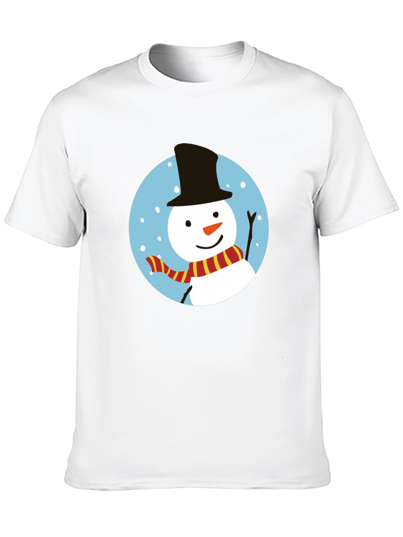 Festive Snowman Graphic Tee - Holiday Cheer