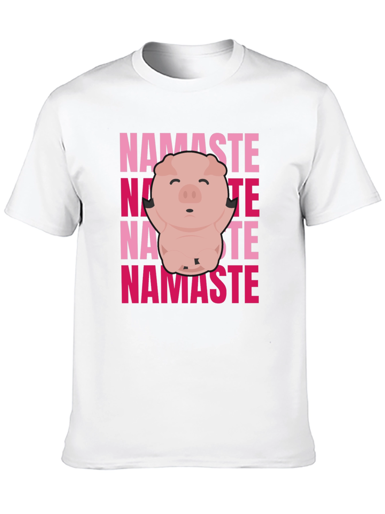 Namaste Pig Graphic Tee - Yoga Animal Shirt