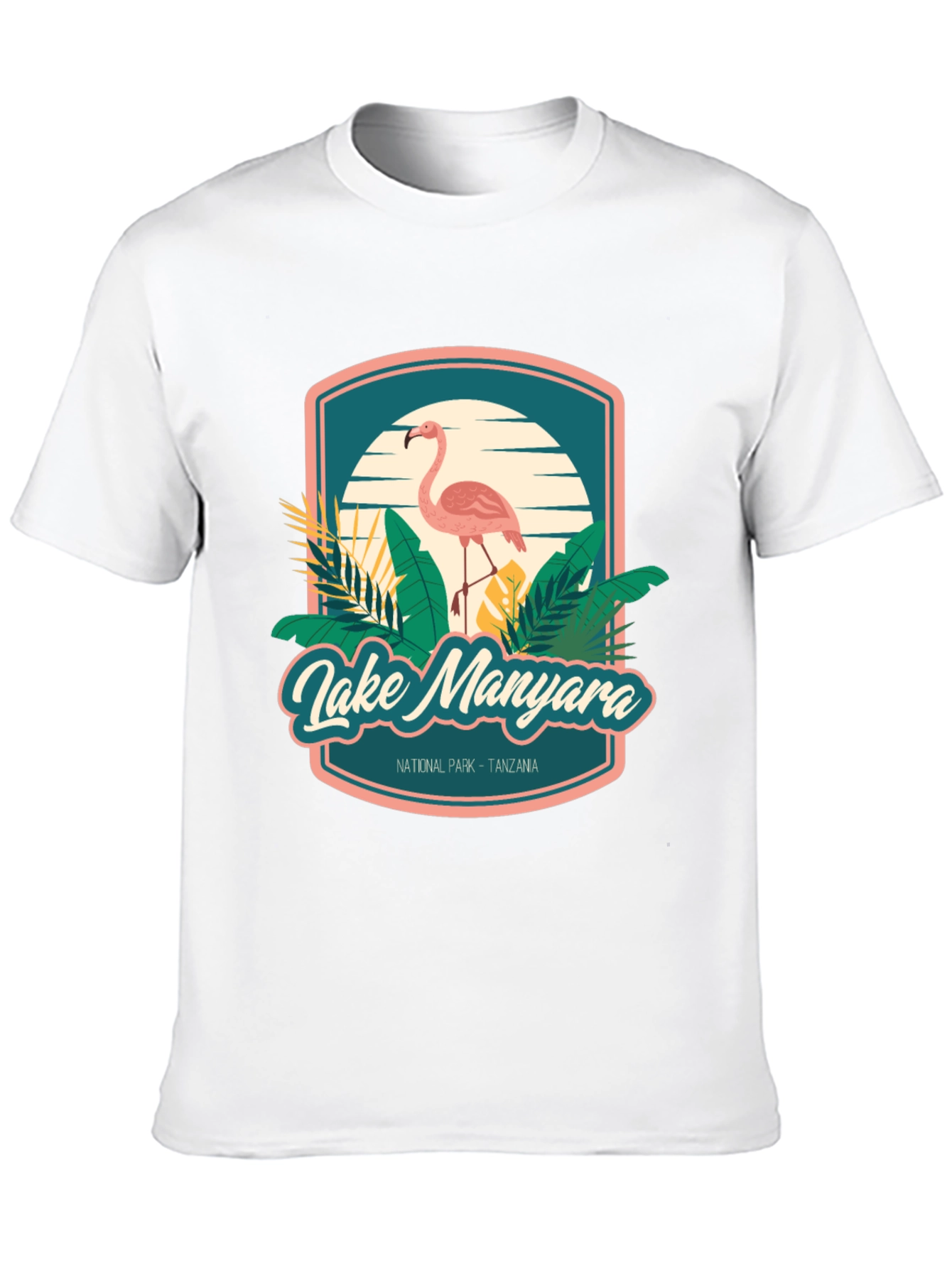 Lake Manyara Tanzania Flamingo Graphic T-Shirt