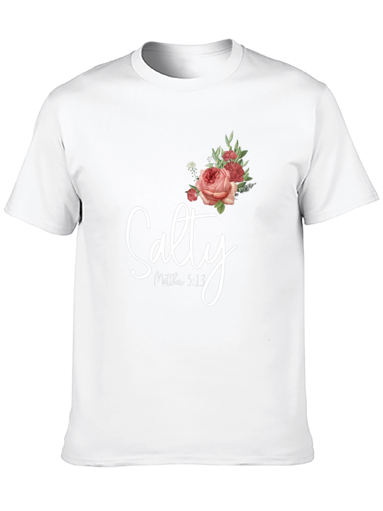 Salty Matthew 5:13 Floral Graphic T-Shirt